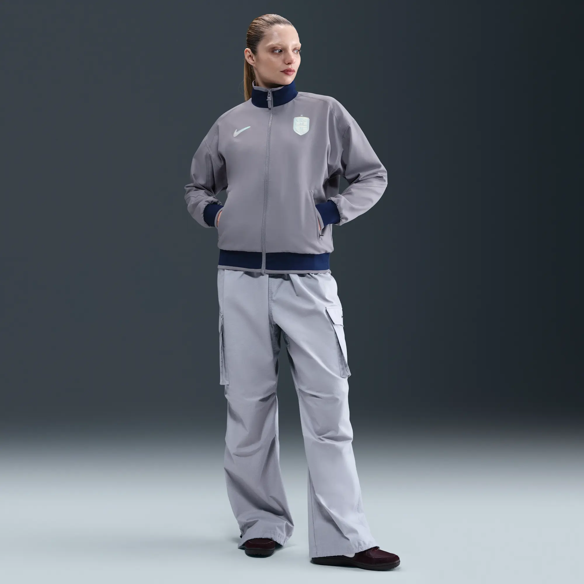 Norway Strike Women's Nike Dri-FIT Soccer Anthem Jacket - Purple - Polyester