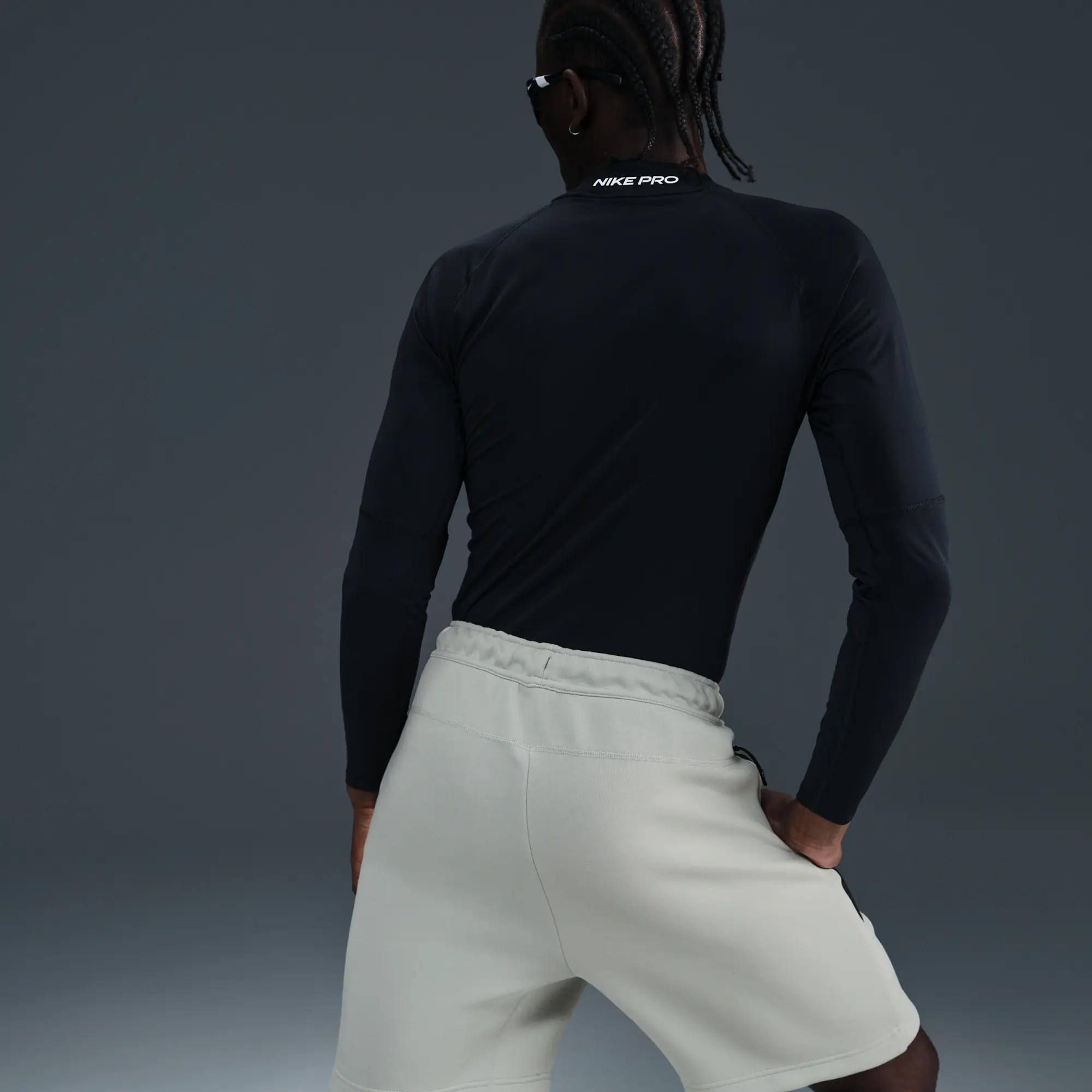 Inter Milan Tech Men's Nike Football Fleece Shorts - Grey - Cotton/Polyester