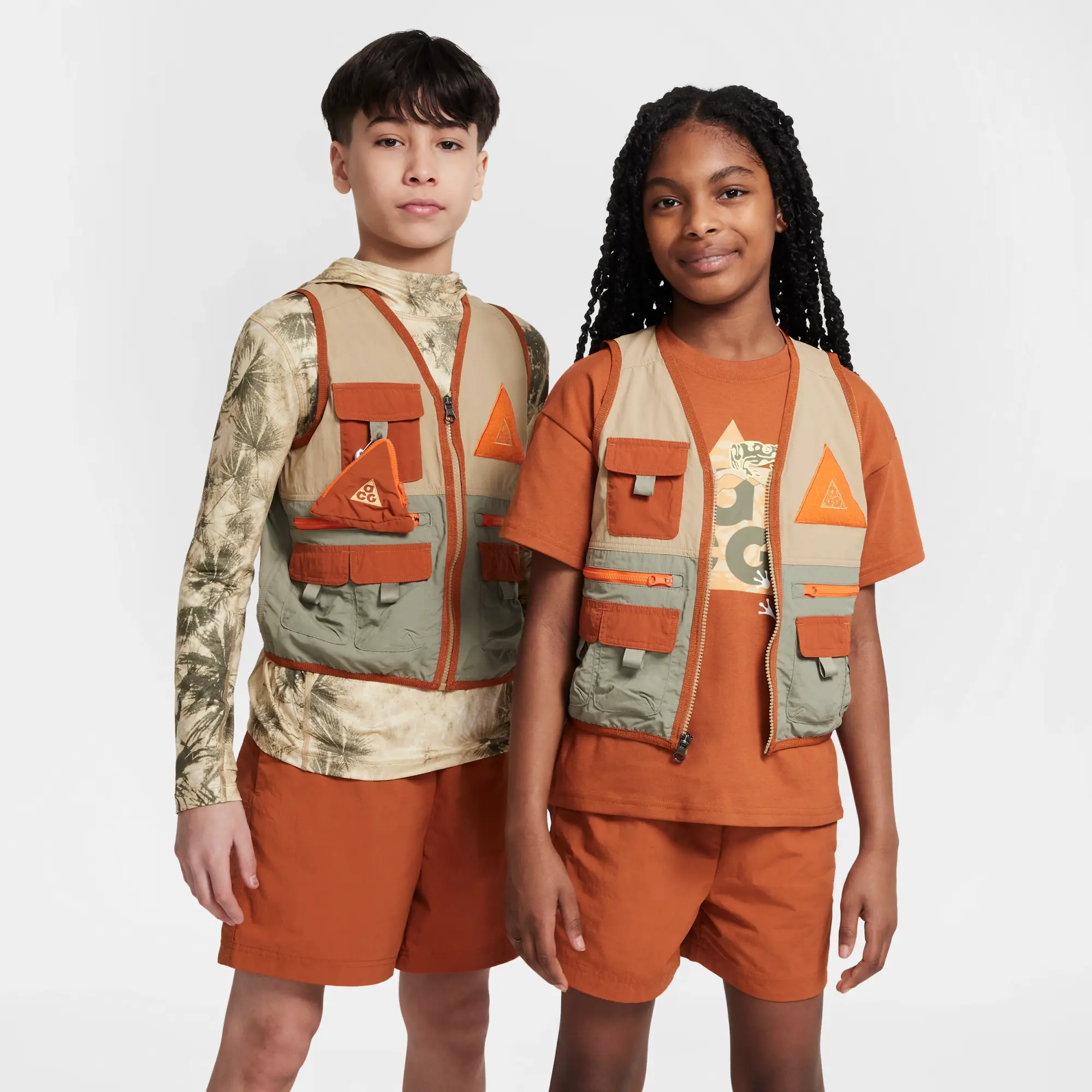 Nike ACG Older Kids' Utility Gilet - Brown - Nylon