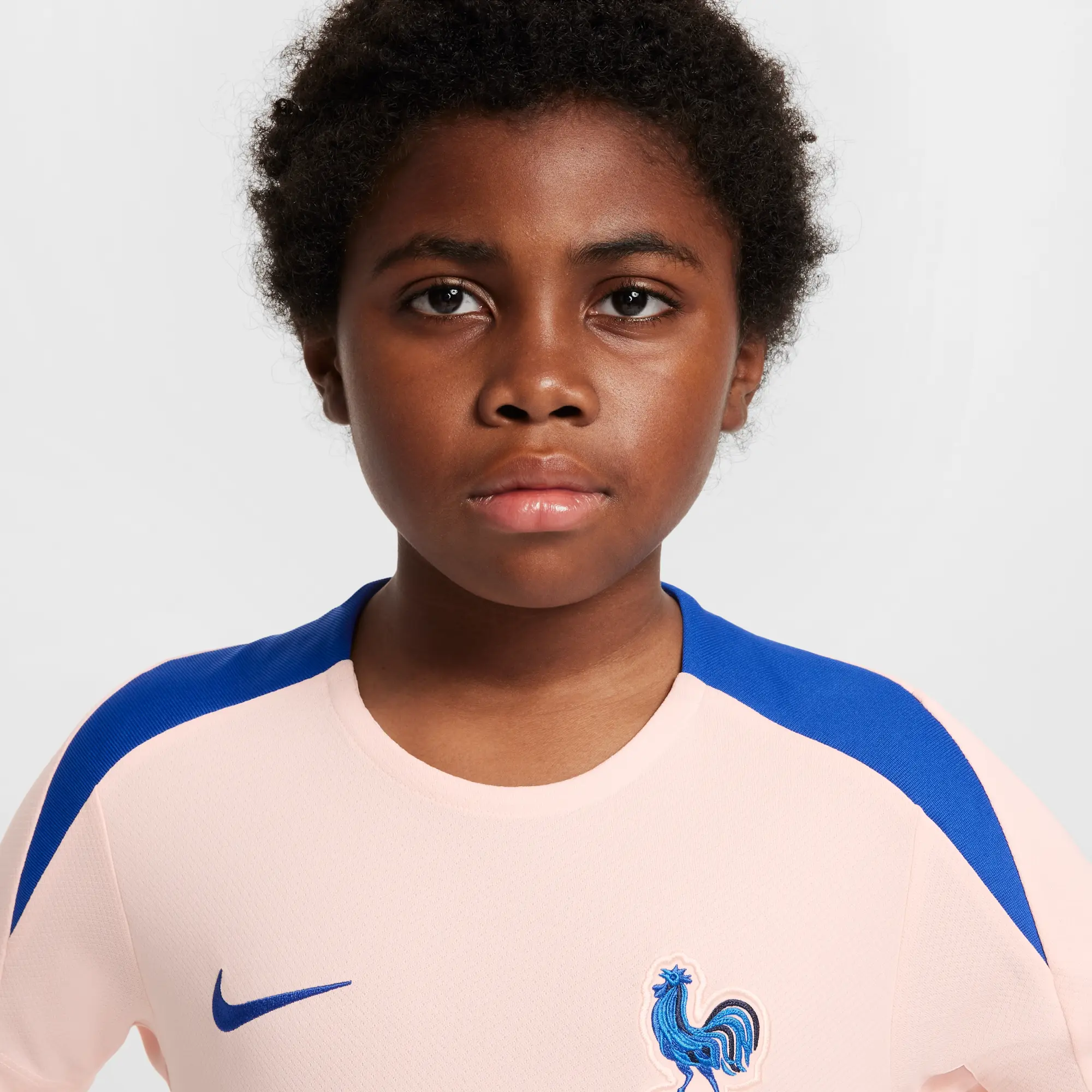 FFF Strike Older Kids' Nike Dri-FIT Football Short-Sleeve Top - Pink - Polyester