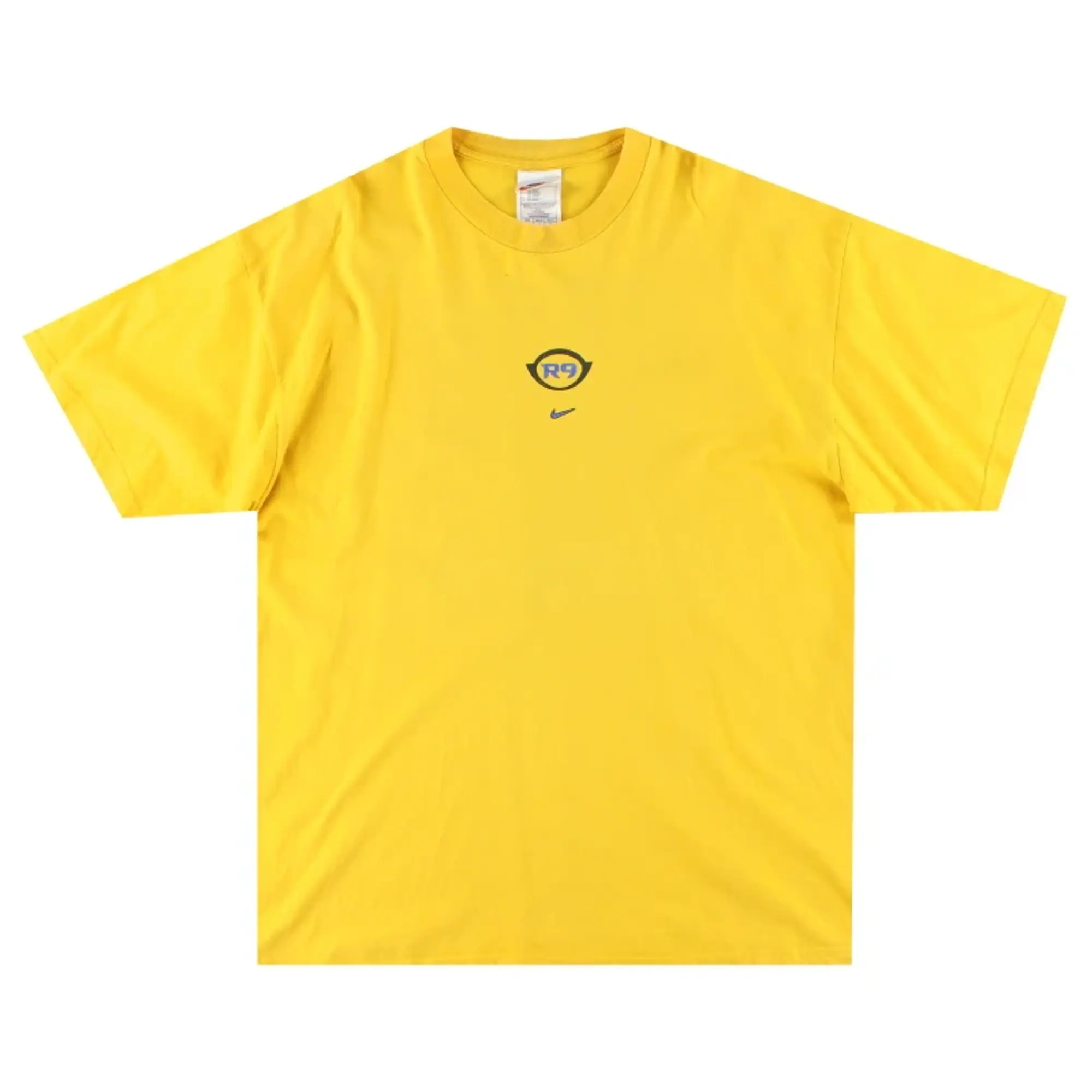 1998-00 Brazil Nike R9 Ronaldo Graphic Tee L - Brazil / Very good / Large