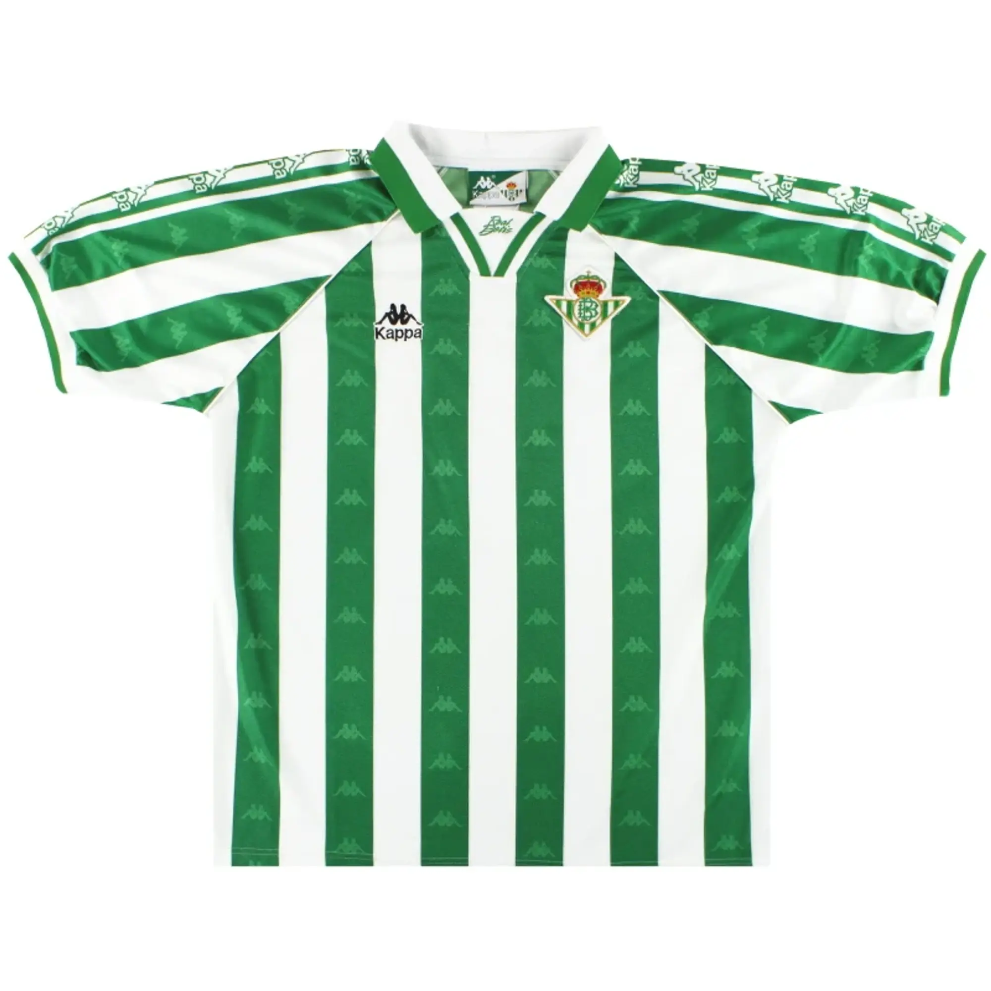 1995-97 Real Betis Kappa Home Shirt *Mint* XL - Real Betis / Mint / XL