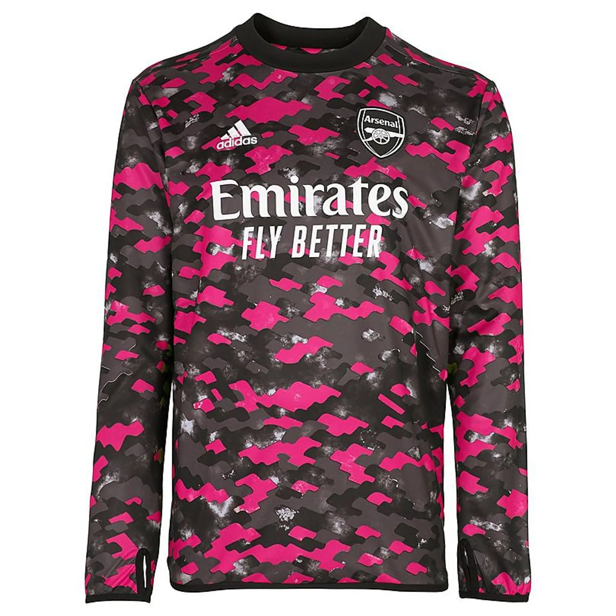 Arsenal 21/22 Pre Match Long Sleeve Warm Top, Multicolor