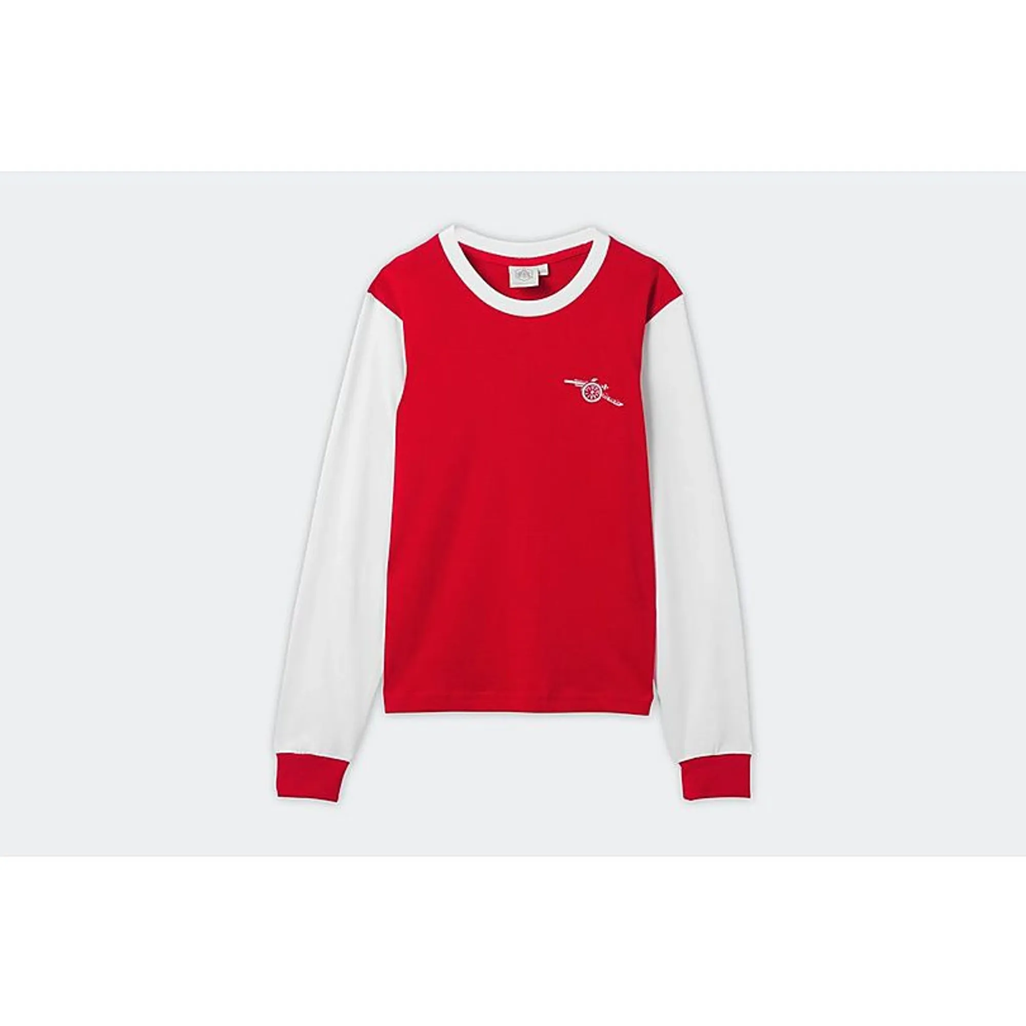 Arsenal Kids Retro 1970s Long Sleeved Home Shirt, Multicolor