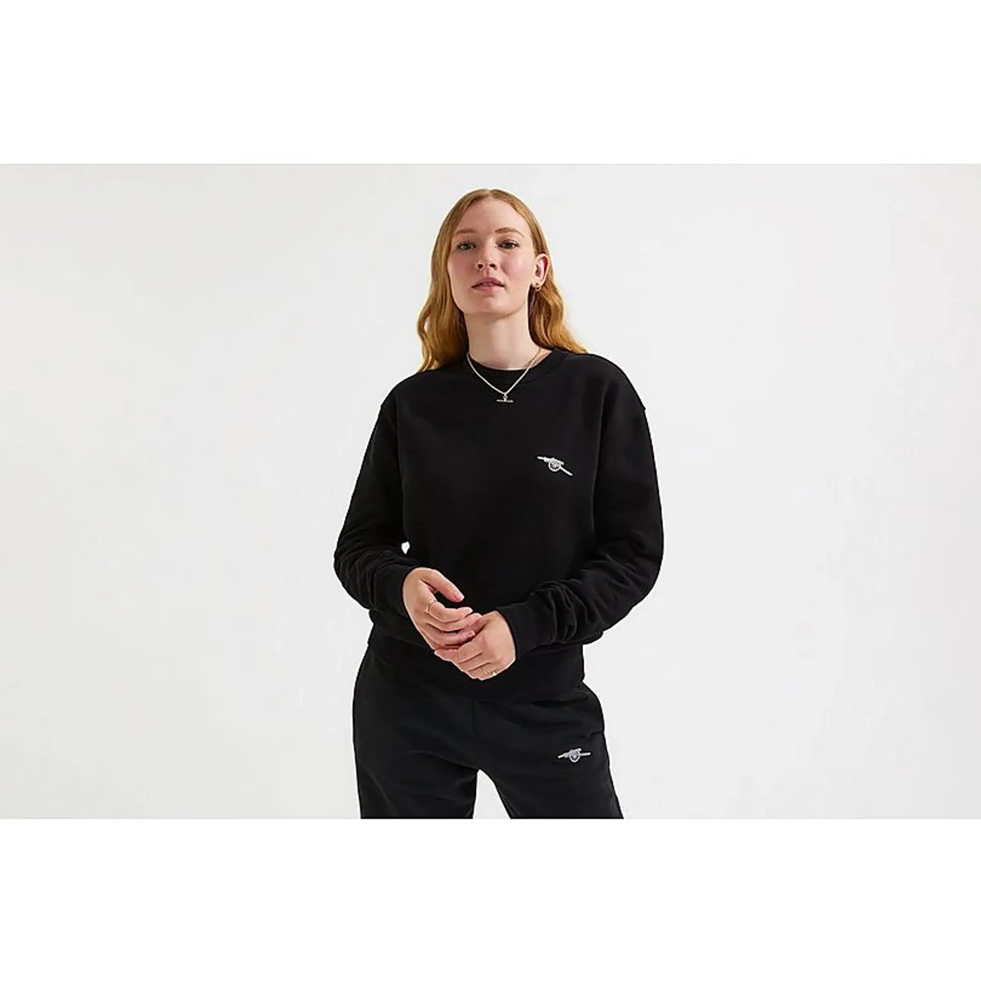 Arsenal Womens Essentials Black Cannon Sweatshirt, Multicolor