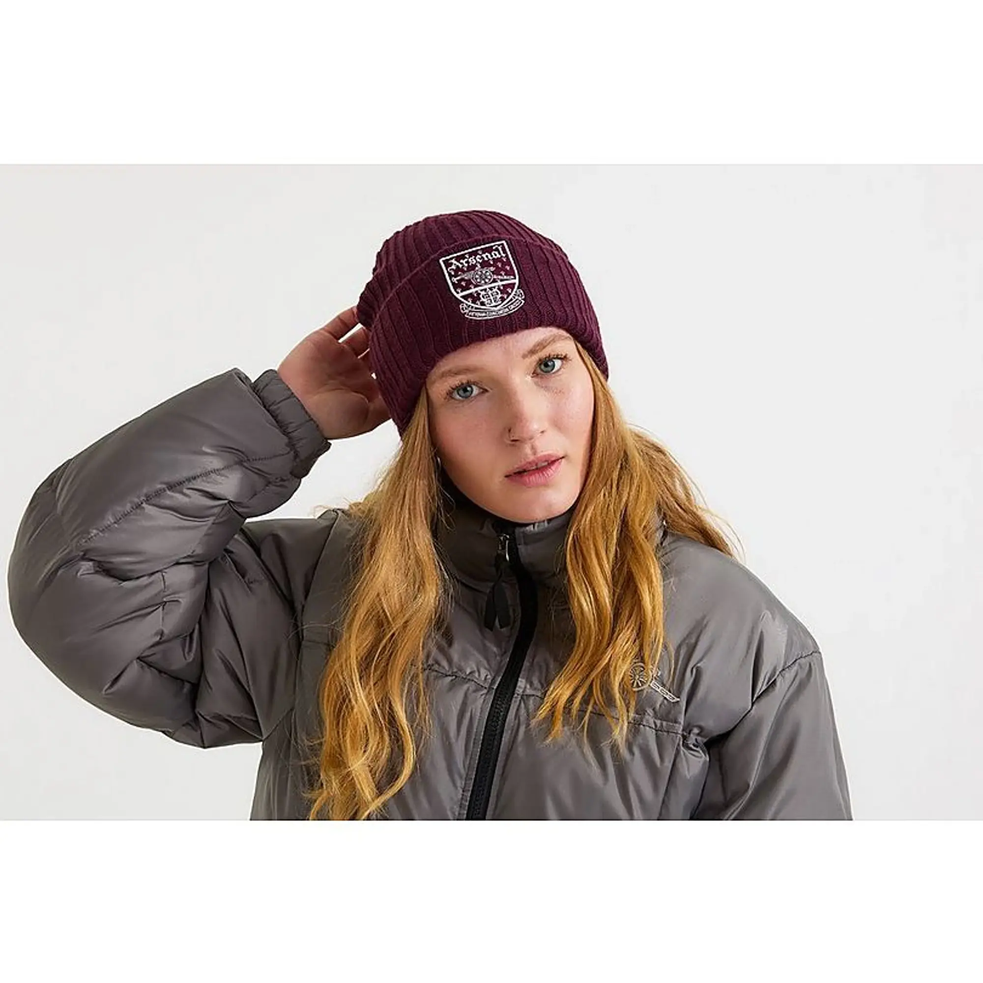 Arsenal 47 Burgundy Concordia Crest Beanie, Multicolor