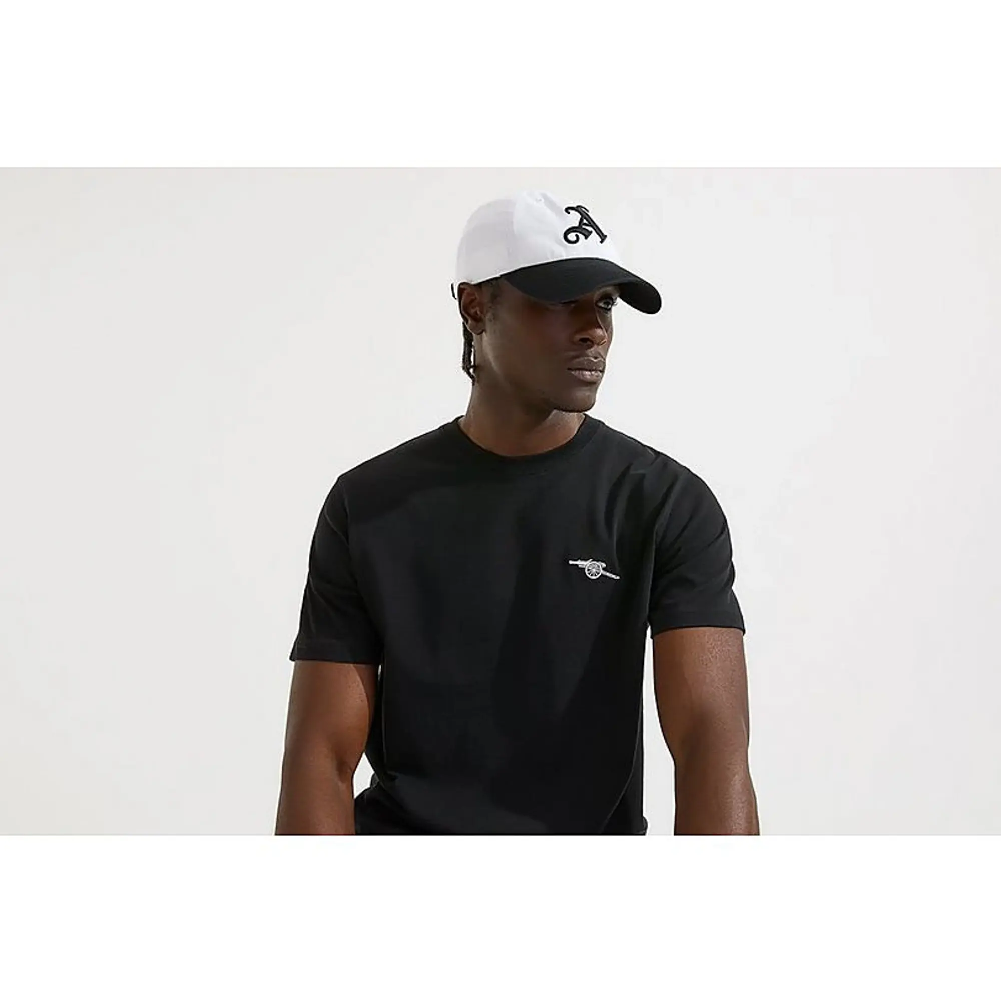 Arsenal 47 Two-Tone Black and White Gothic A Cap, Multicolor
