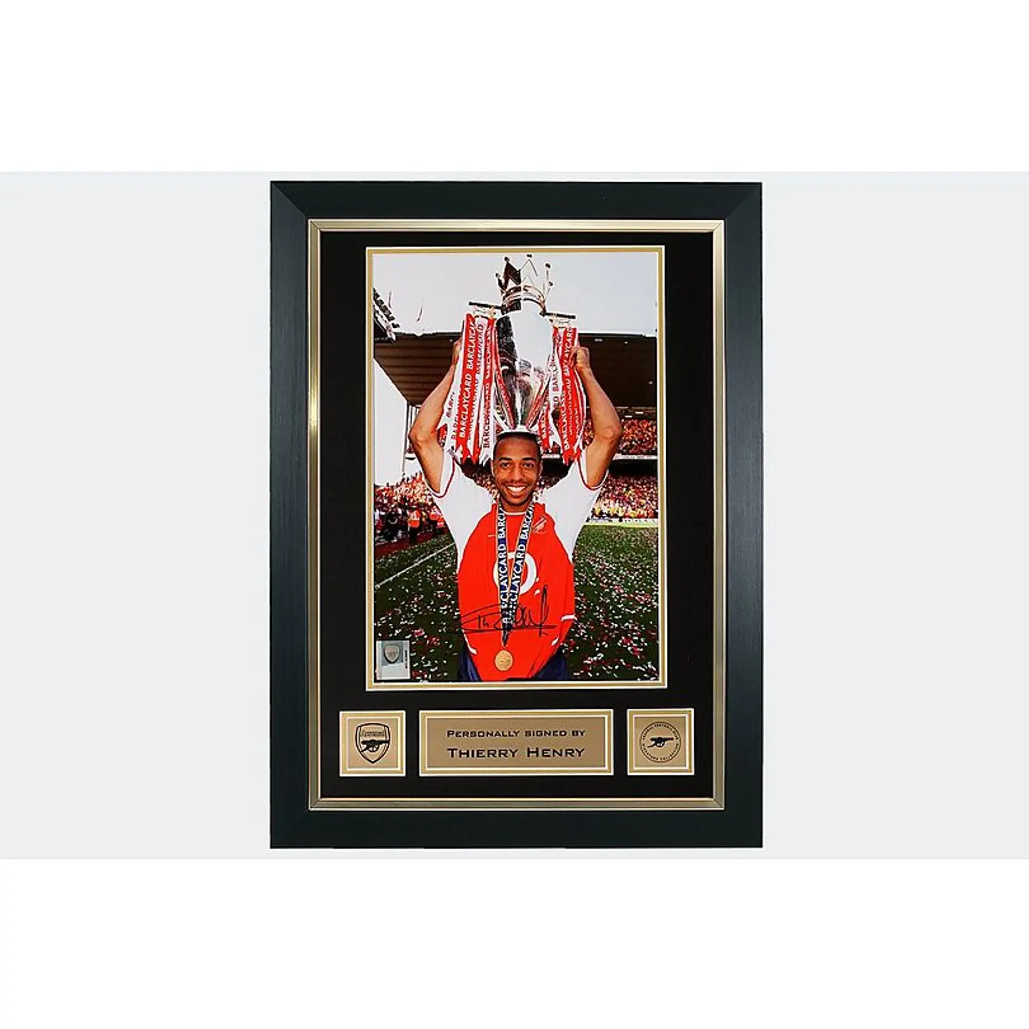 Arsenal Henry Framed Signed Trophy Picture, Multicolor