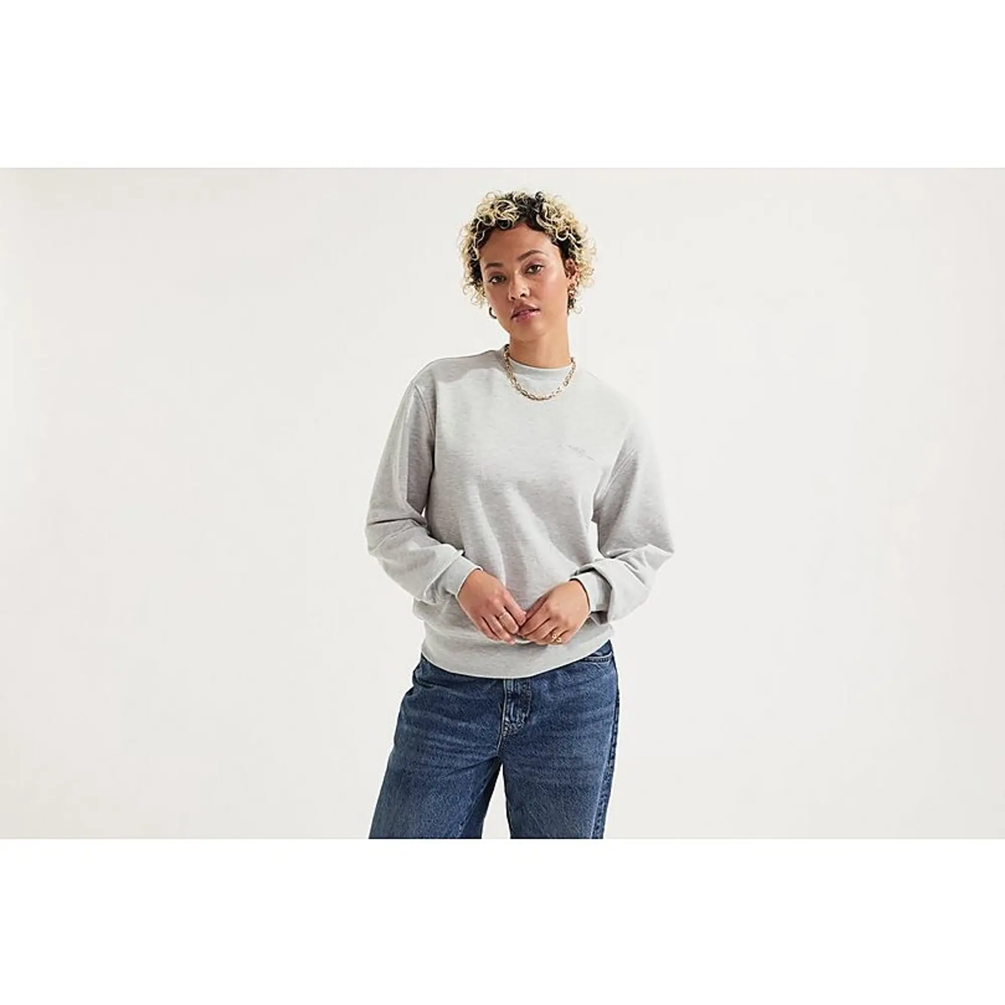 Arsenal Womens Essentials Grey Cannon Sweatshirt, Multicolor