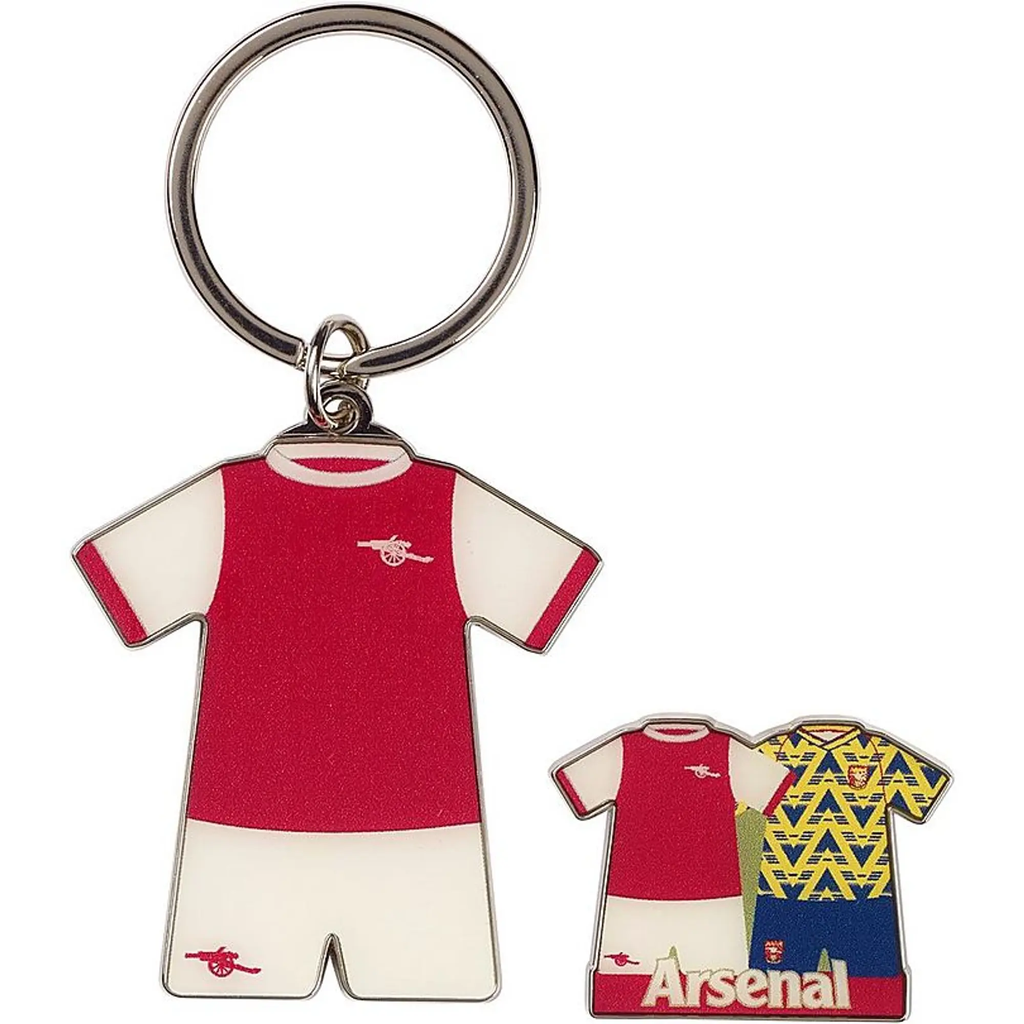 Arsenal Retro Keyring and Badge Set, Multicolor