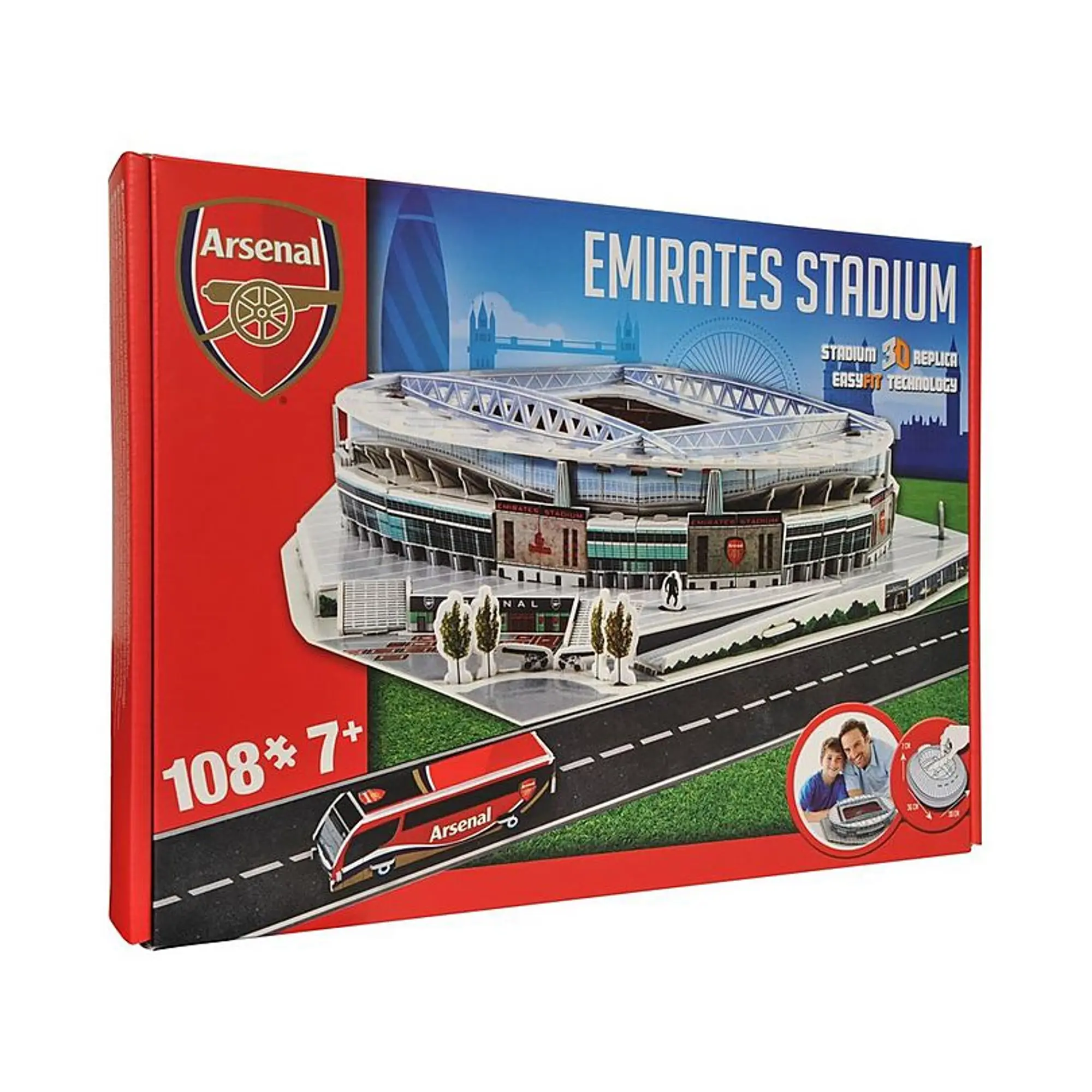Arsenal 3D Stadium Puzzle, Multicolor