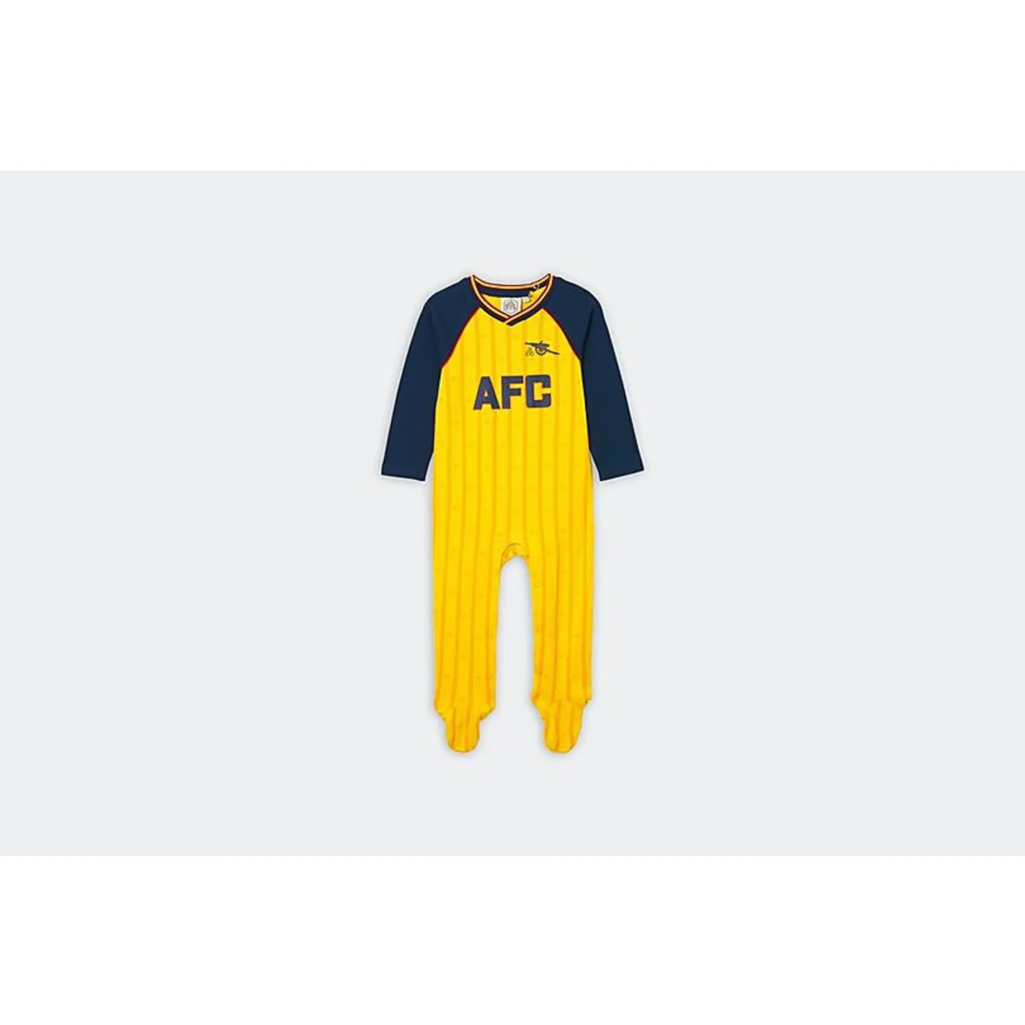 Arsenal Baby Retro 88-89 Away Sleepsuit, Multicolor