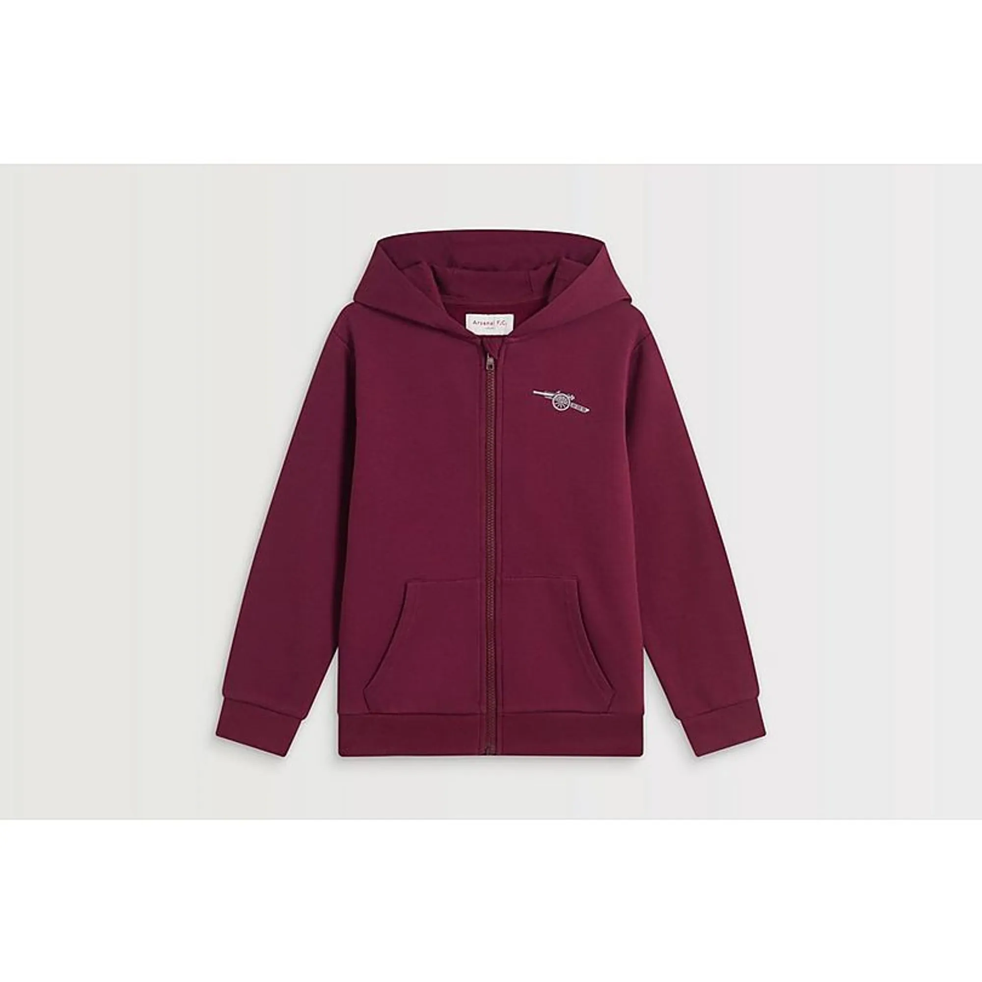 Arsenal Kids Burgundy Cannon Zip Hoodie, Multicolor