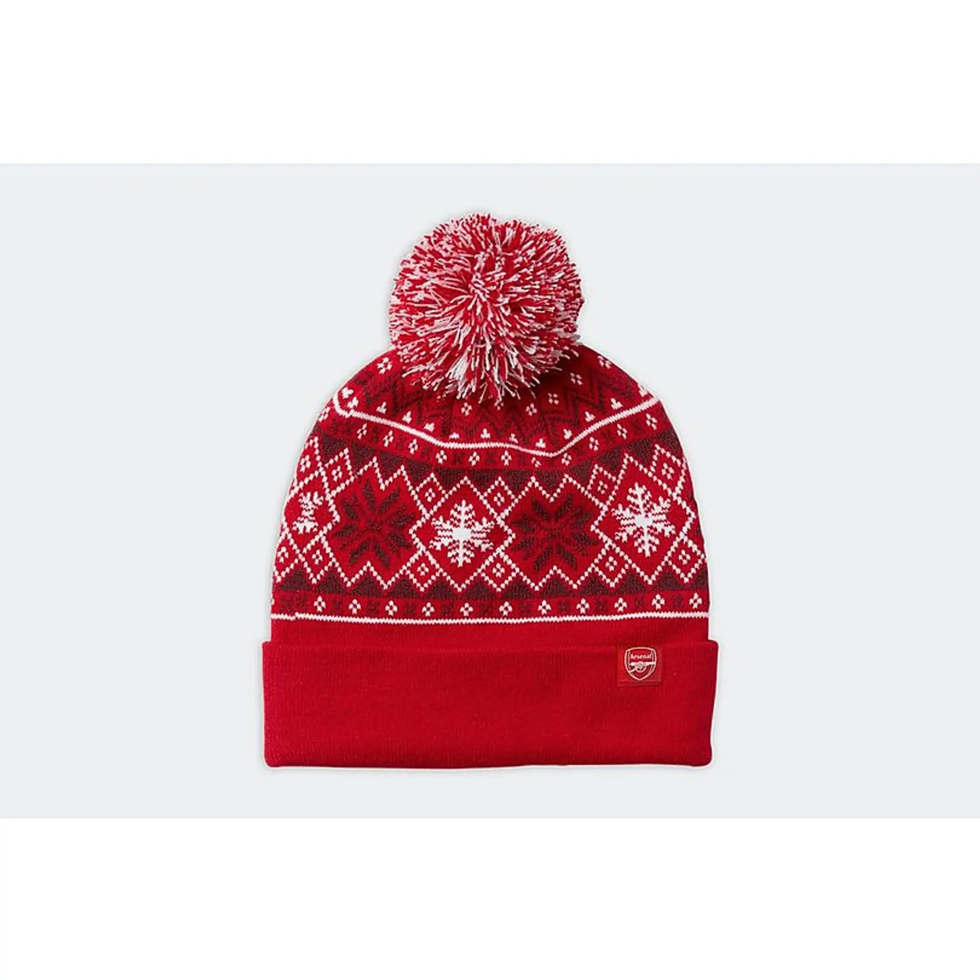 Arsenal Fairisle Bobble Hat, Multicolor
