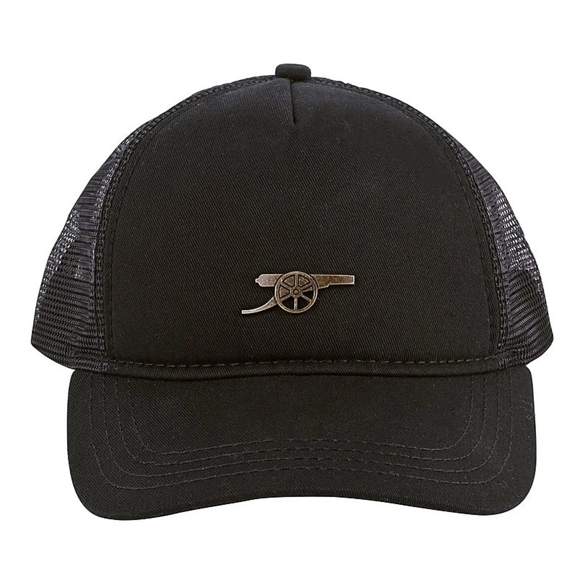 Arsenal Essentials Kids Cannon Black Trucker Cap, Multicolor