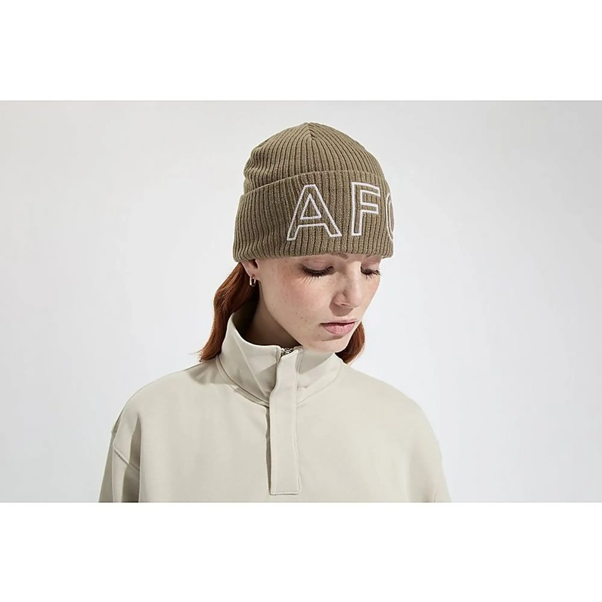 Arsenal Holloway Social Club Ribbed Cuff Brown Beanie, Multicolor