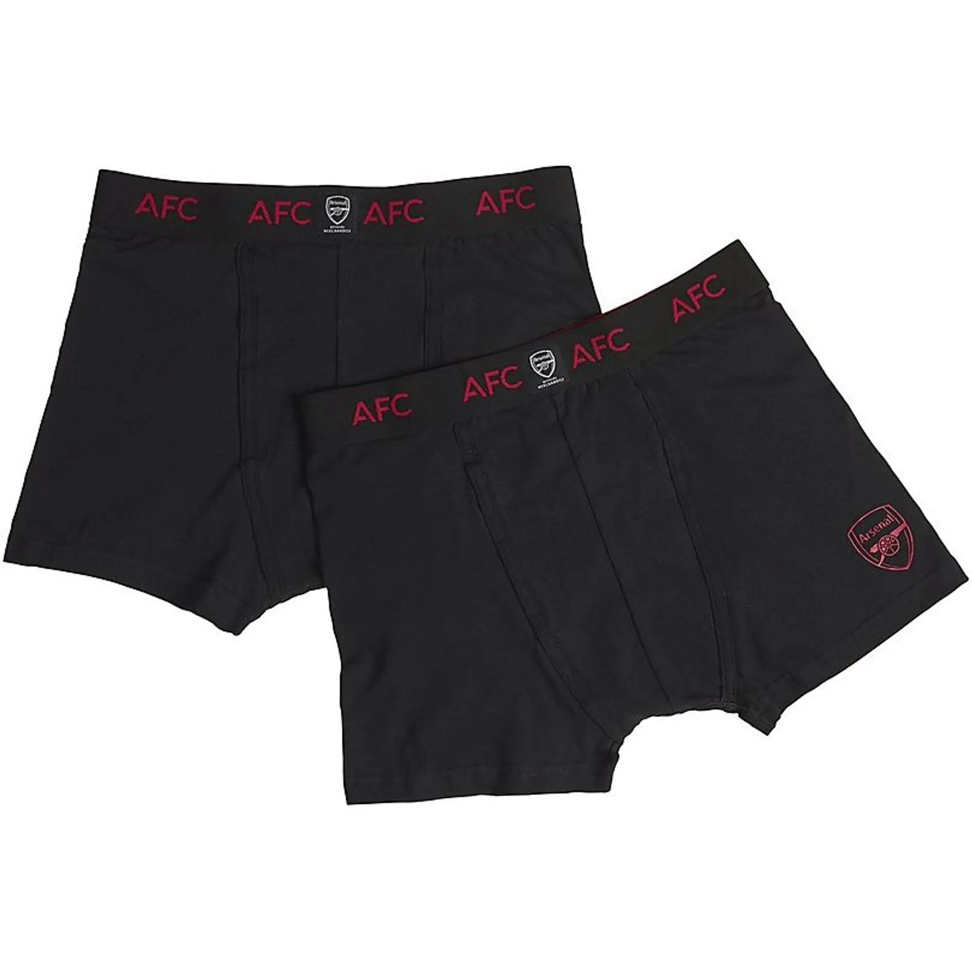 Arsenal Essentials 2 Pack Jersey Boxer Shorts, Multicolor