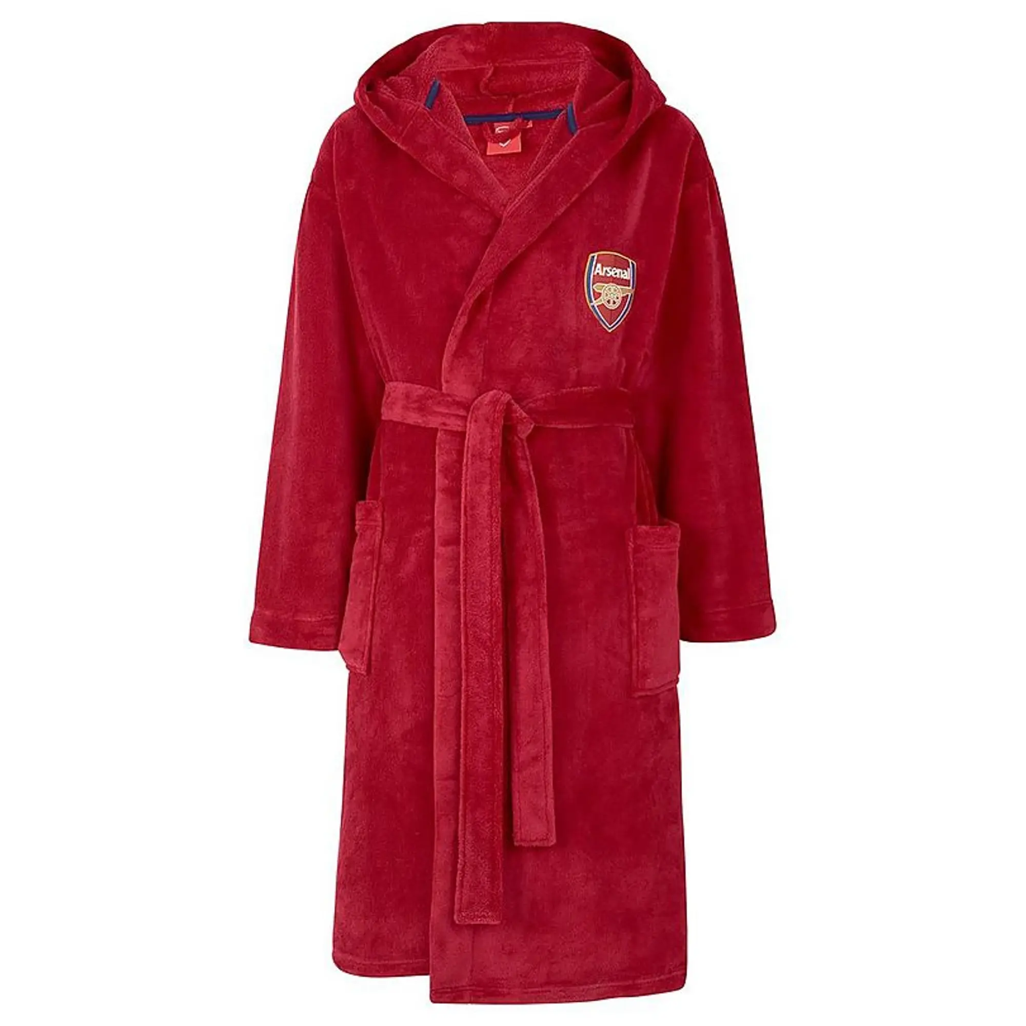 Arsenal Unisex Red Fleece Dressing Gown, Multicolor