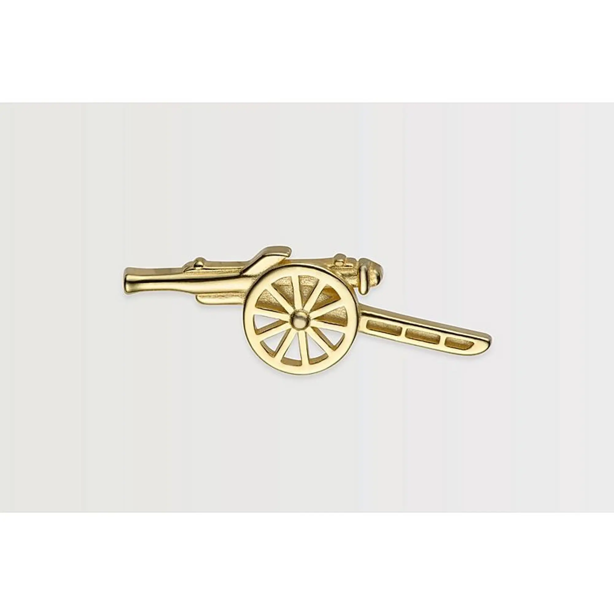 Arsenal 18ct Gold Plated Silver Cannon Pin Badge, Multicolor