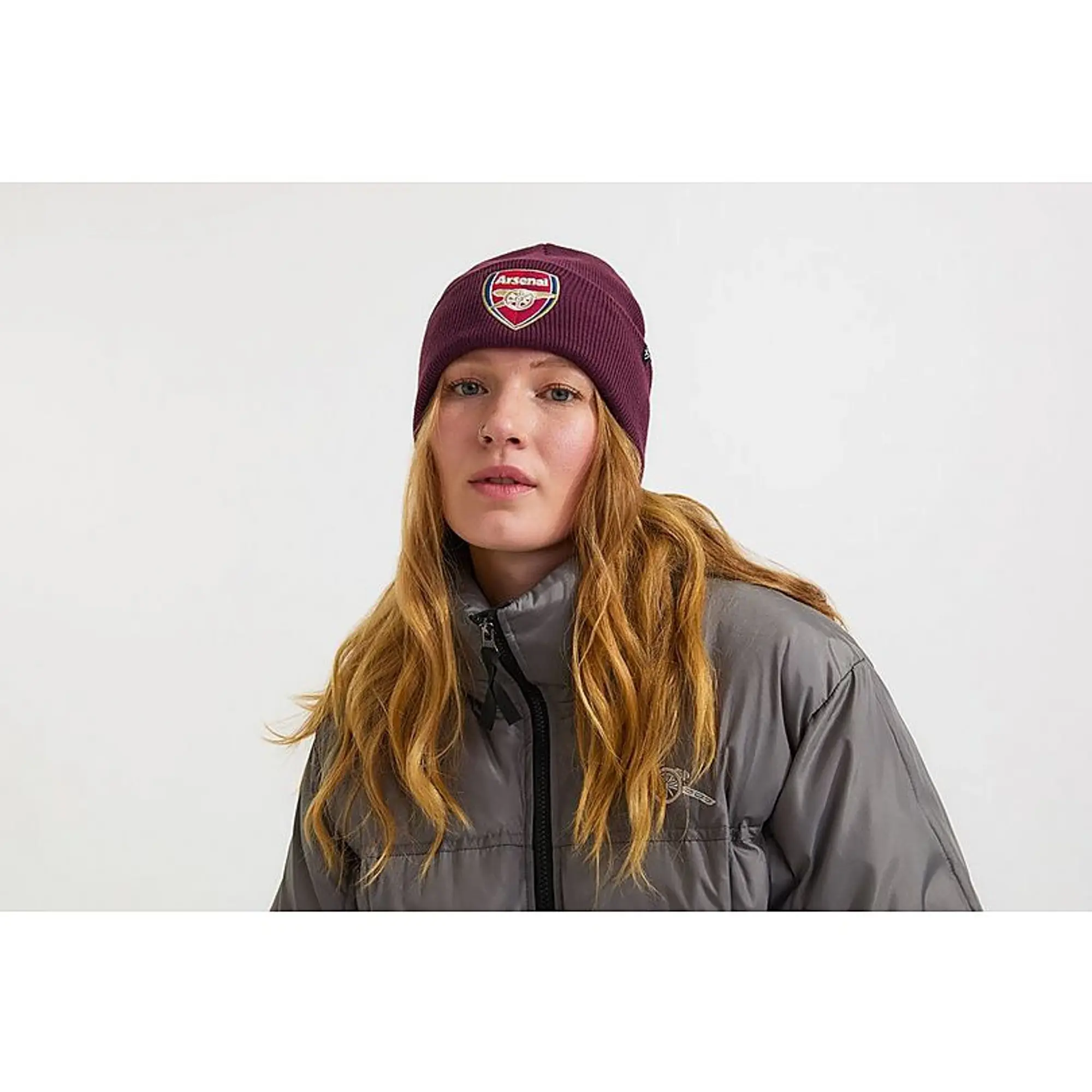 Arsenal 47 Burgundy Crest Beanie, Multicolor