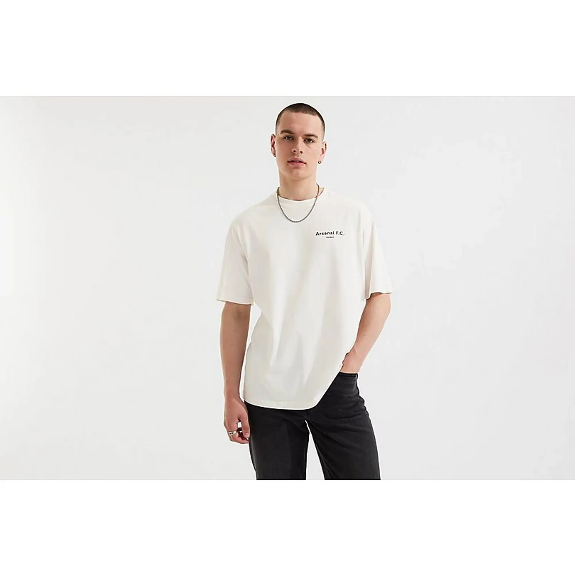 Arsenal Essentials White Chapman T-Shirt, Multicolor