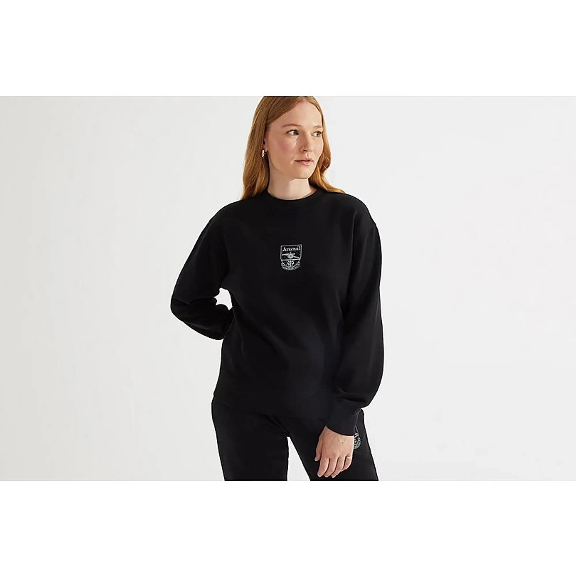 Arsenal Womens Black Concordia Sweatshirt, Multicolor