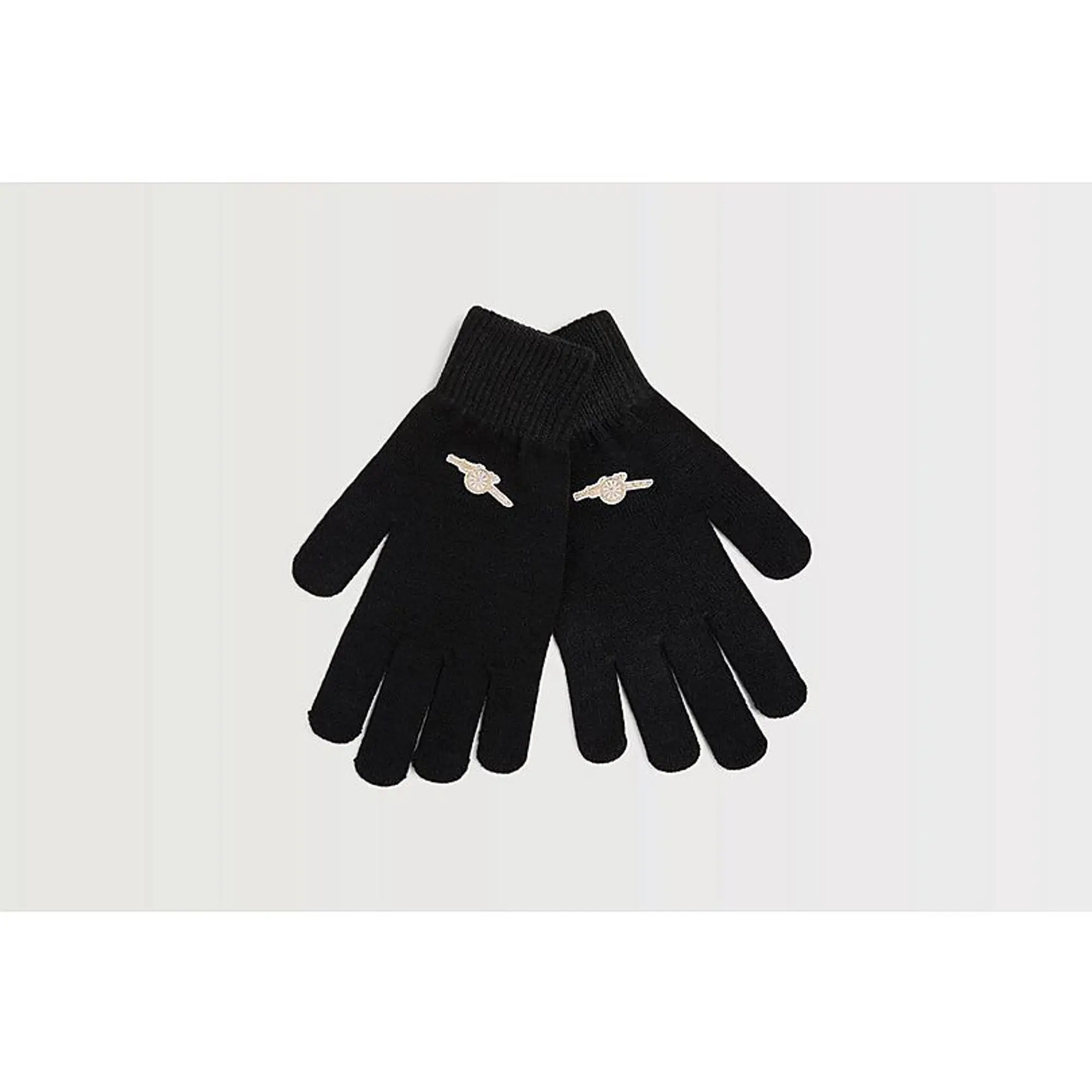 Arsenal Black Cannon Gloves, Multicolor
