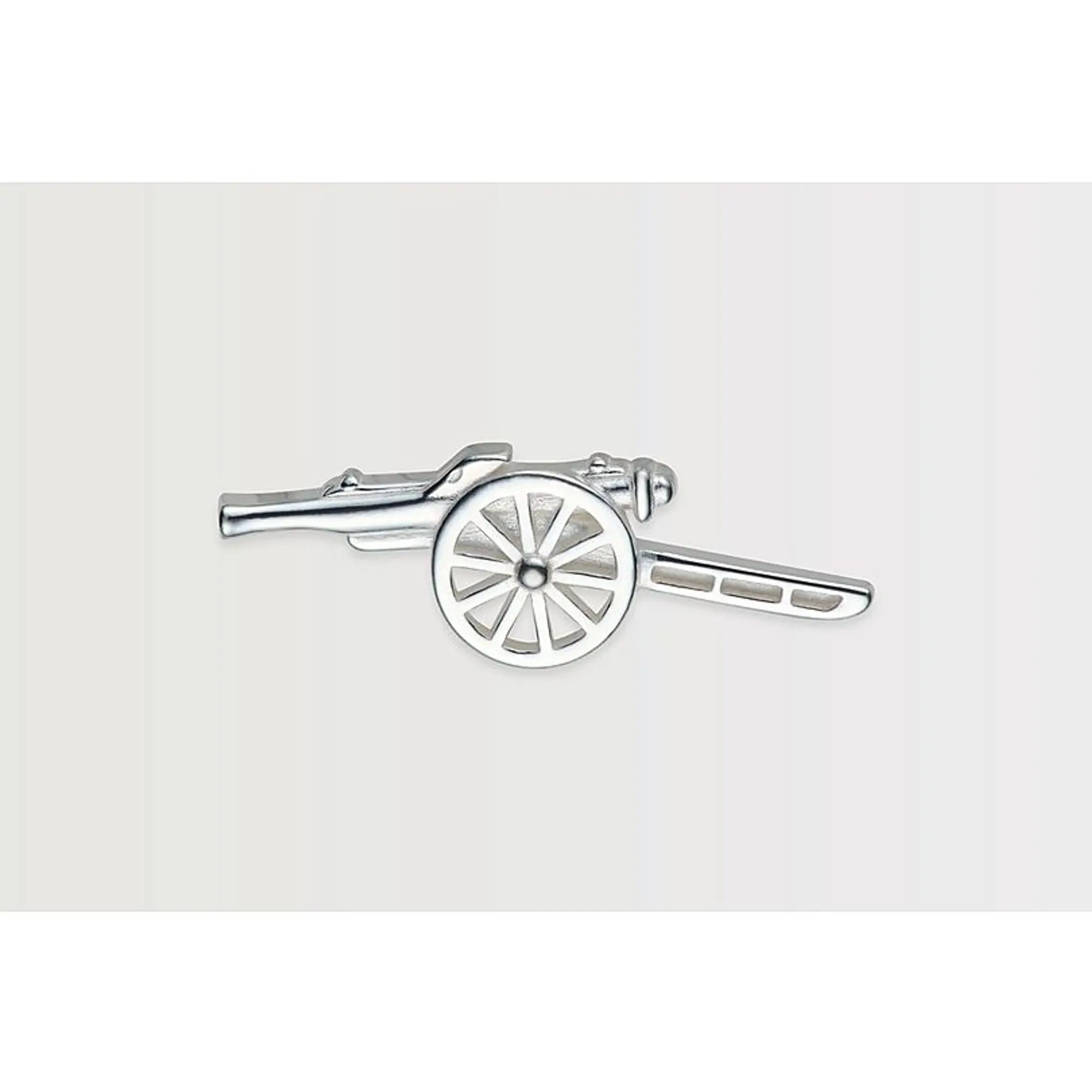 Arsenal Sterling Silver Cannon Pin Badge, Multicolor