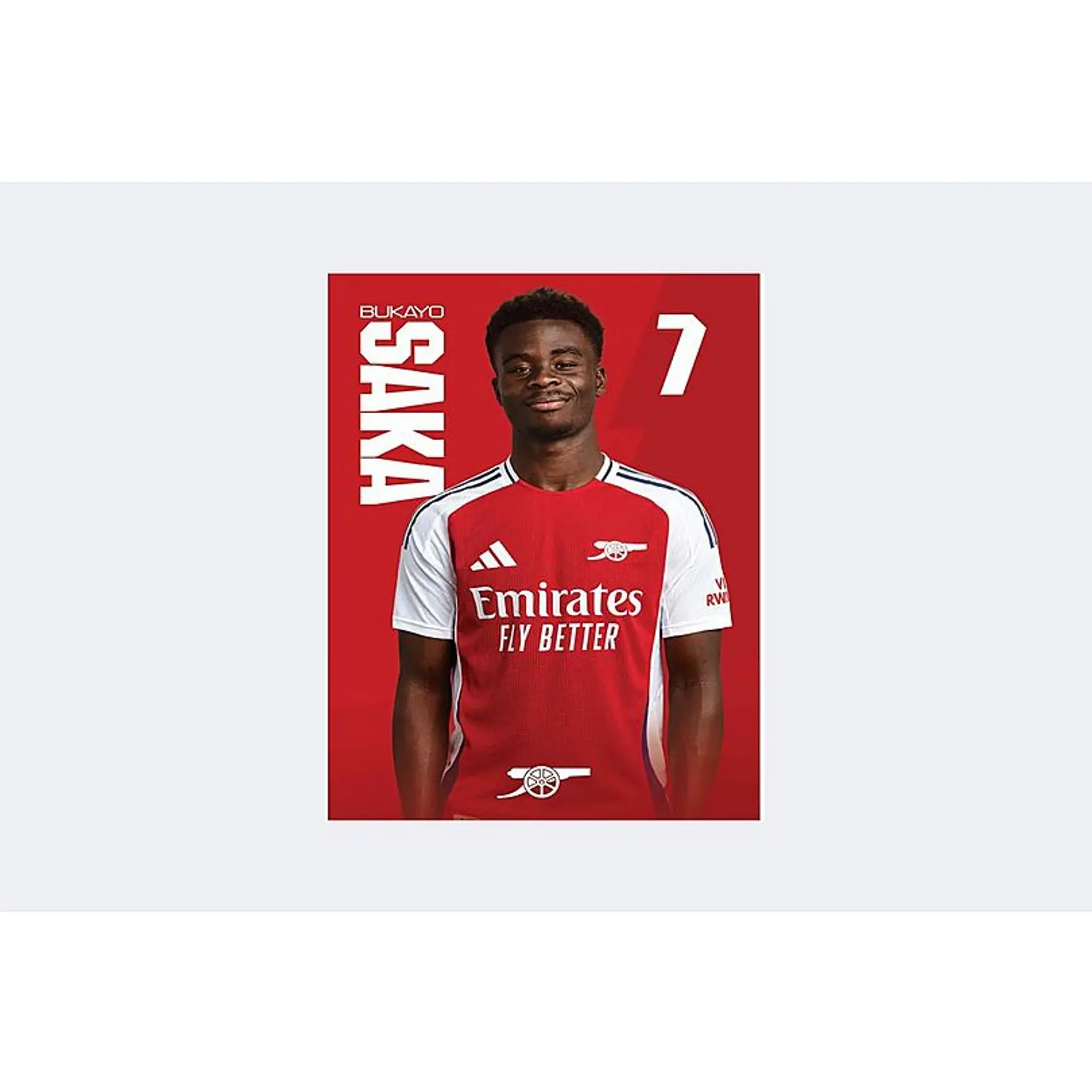 Arsenal 24/25 A2 Poster SAKA, Multicolor