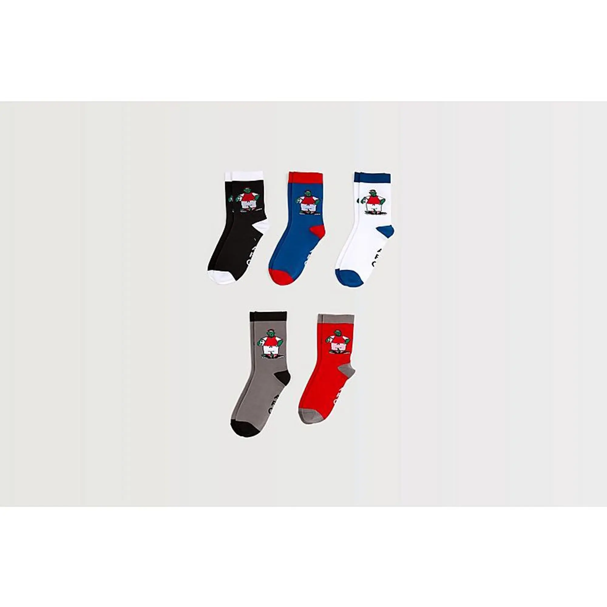 Arsenal Kids Gunnersaurus Socks, Multicolor