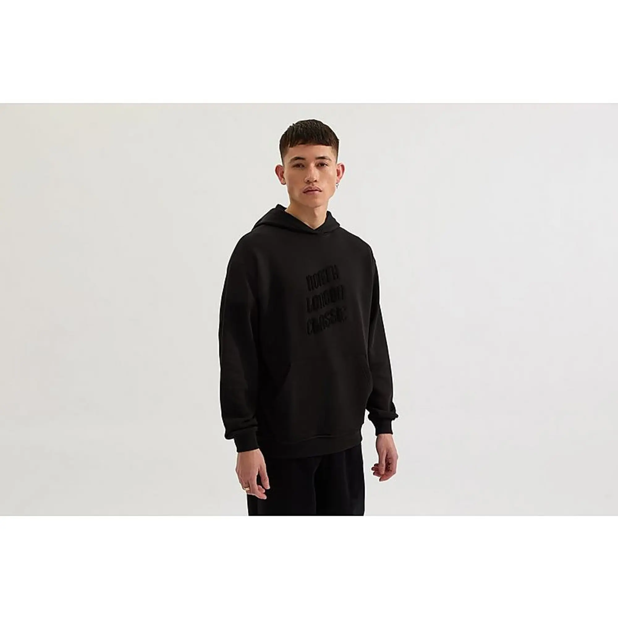 Arsenal North London Classic Black Logo Hoodie, Multicolor