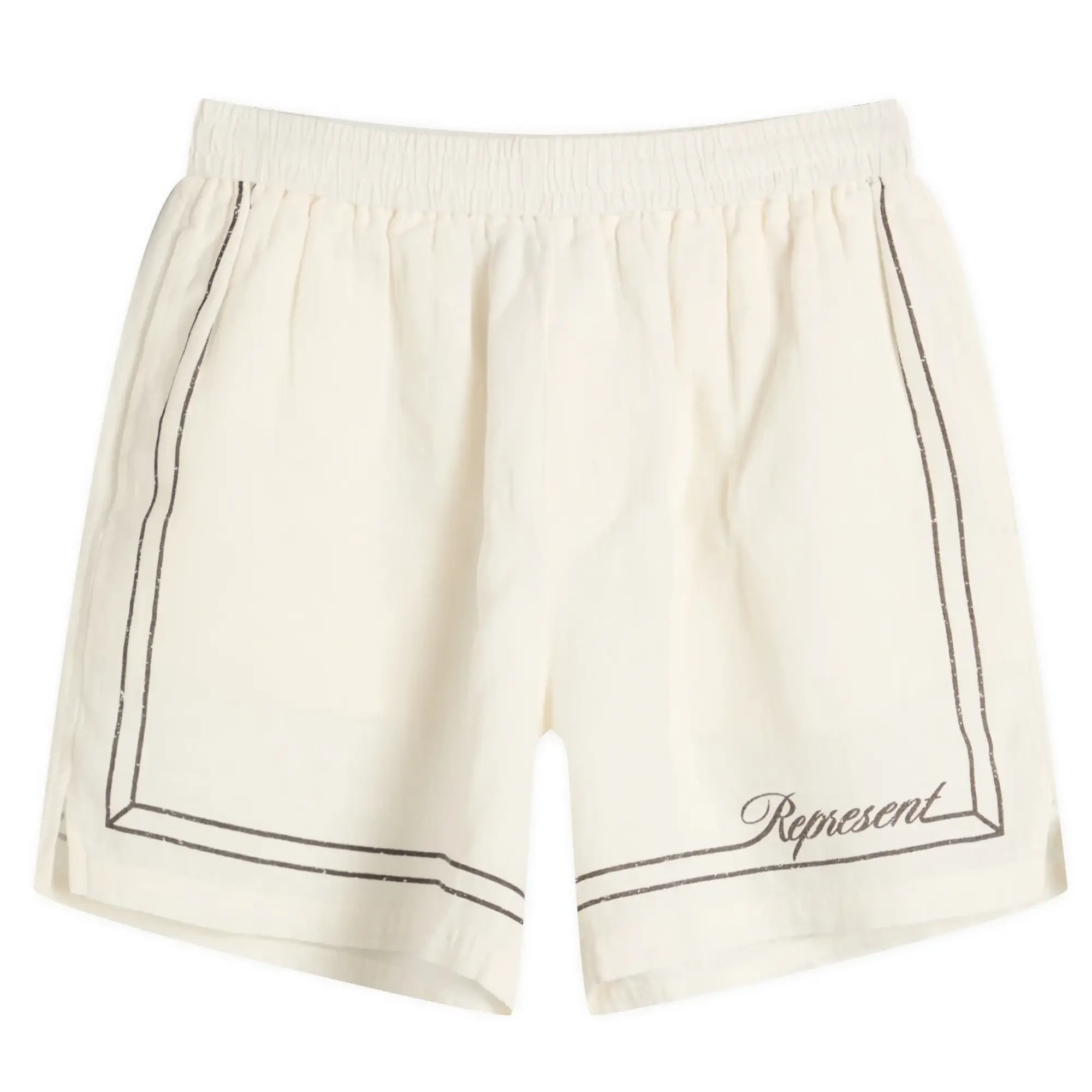 Represent Men's Border Vacation Short Whisper White