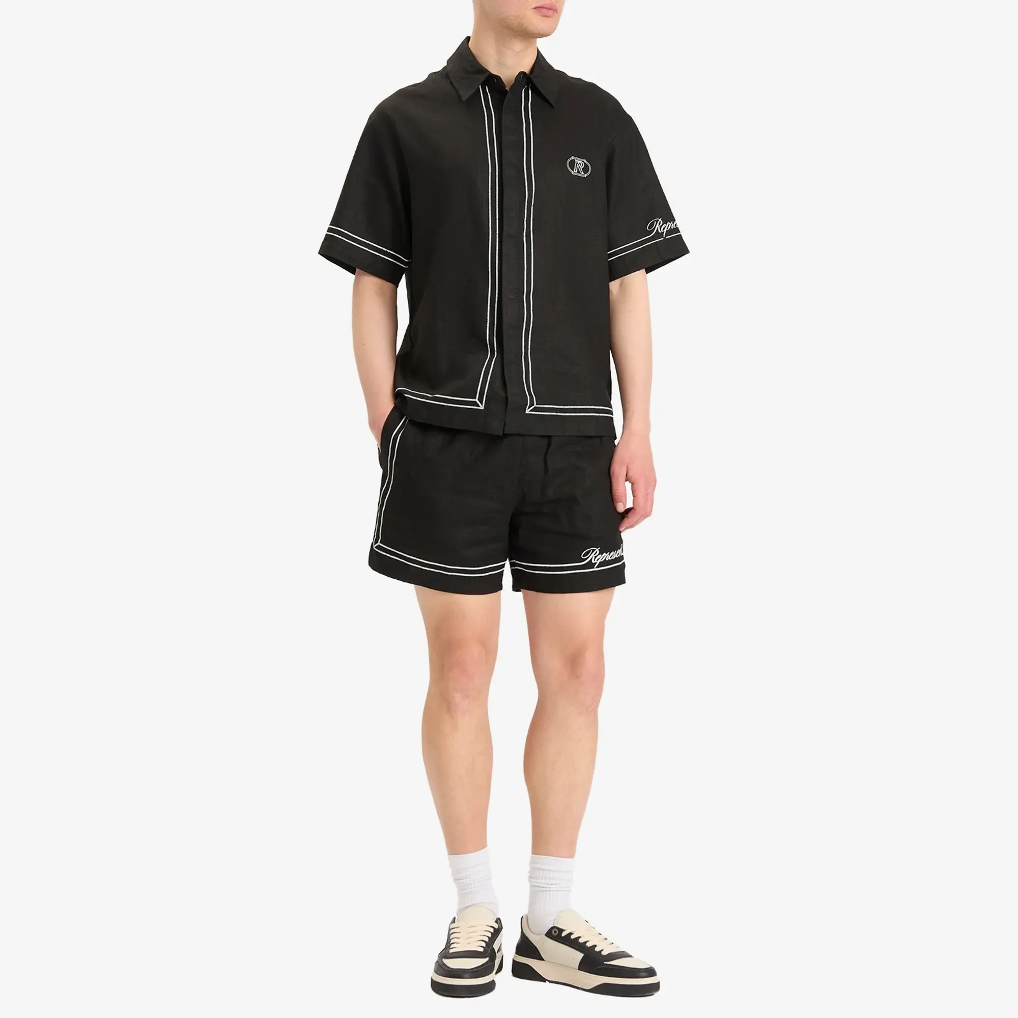 Represent Men's Border Vacation Short Jet Black