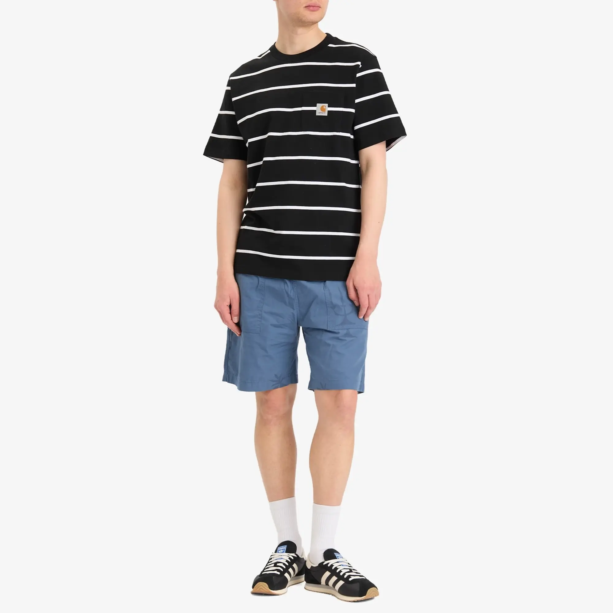Service Works Men's Poplin Printed Chef Shorts Slate