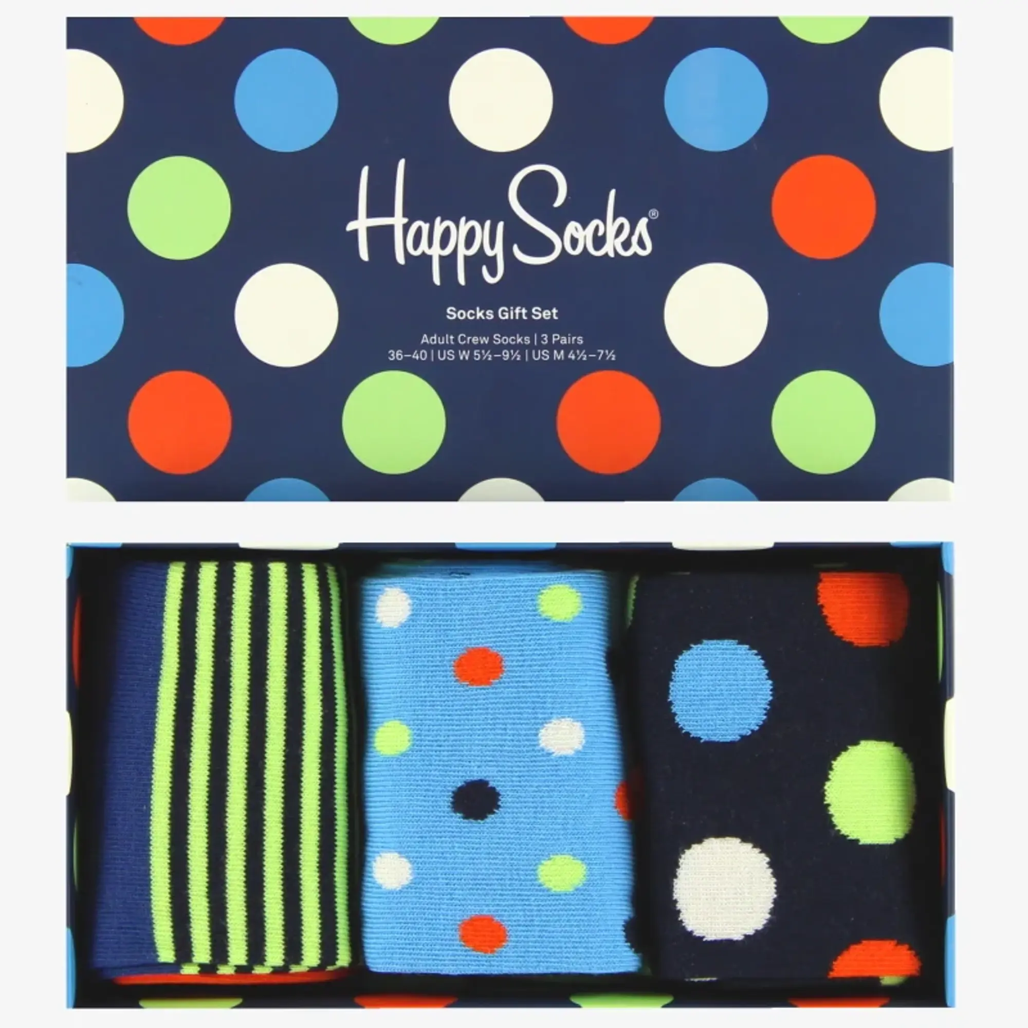 Happy Socks 3-Pack Classic Gift Box *BNIB* - BNIB / UK 4-7