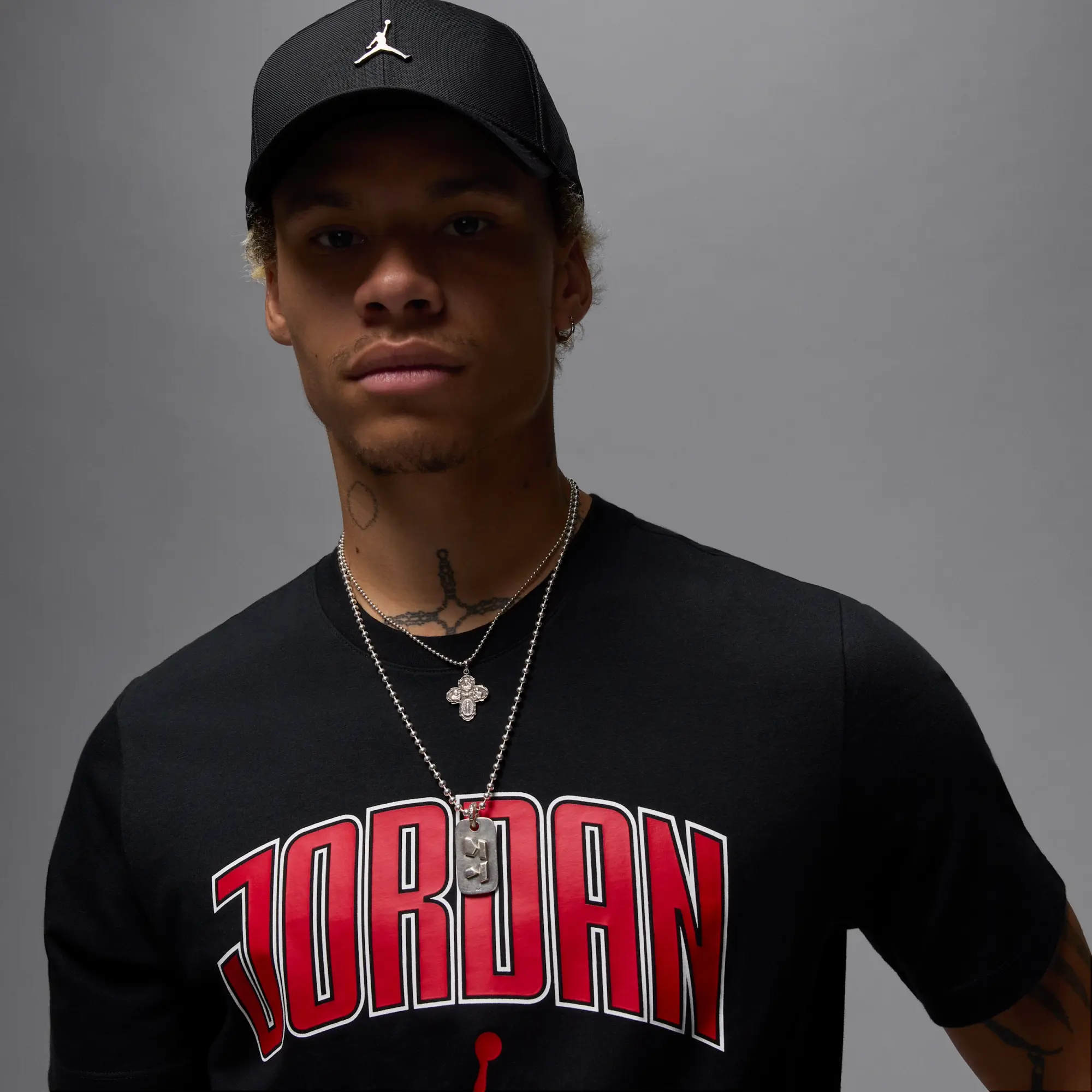 Nike Jordan Men's T-Shirt - Black - Cotton