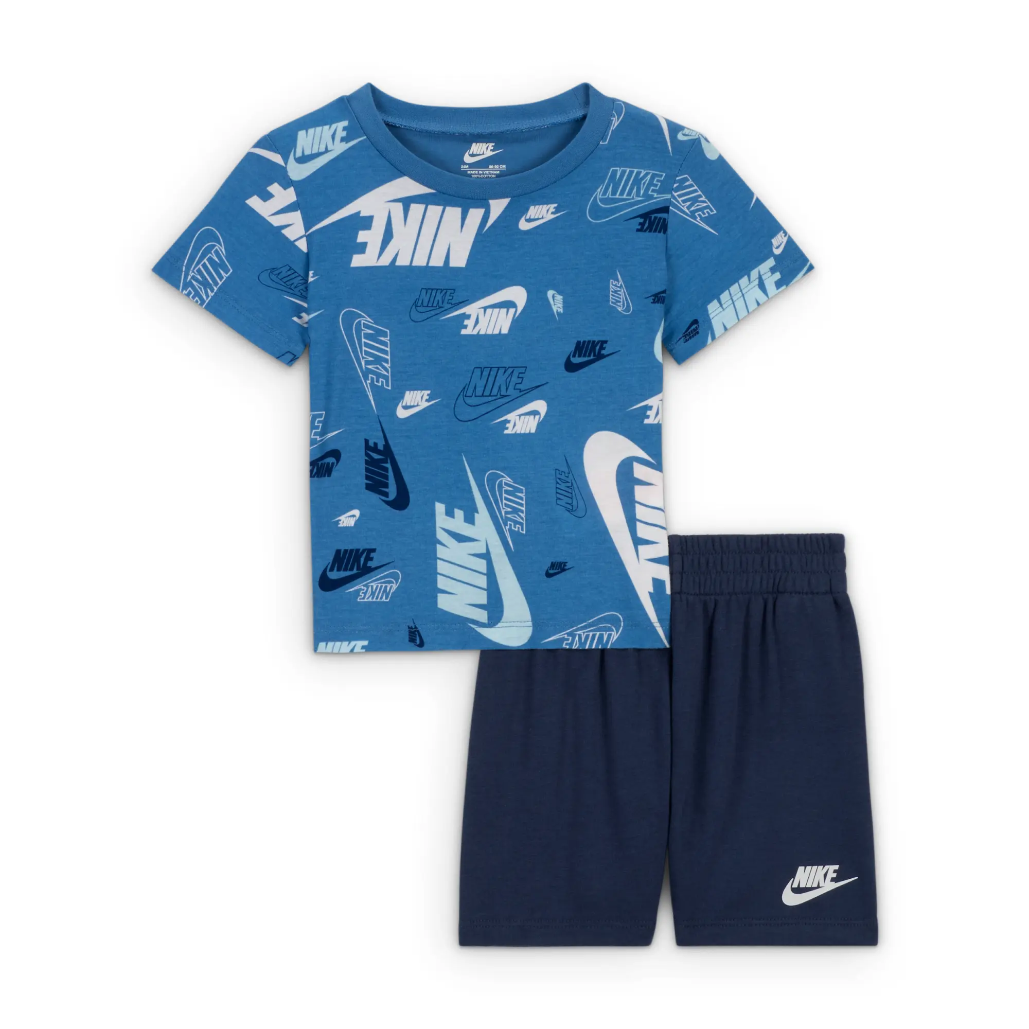 Nike Jordan MJ Brooklyn French Terry Essentials Older Kids' Shorts - Blue - Cotton