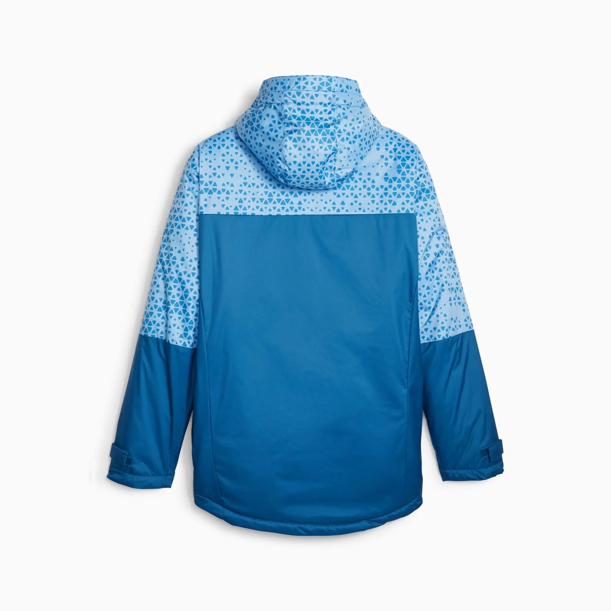 PUMA Manchester City Football Graphic Winter Jacket, Lake Blue/Light Blue, size 3XL