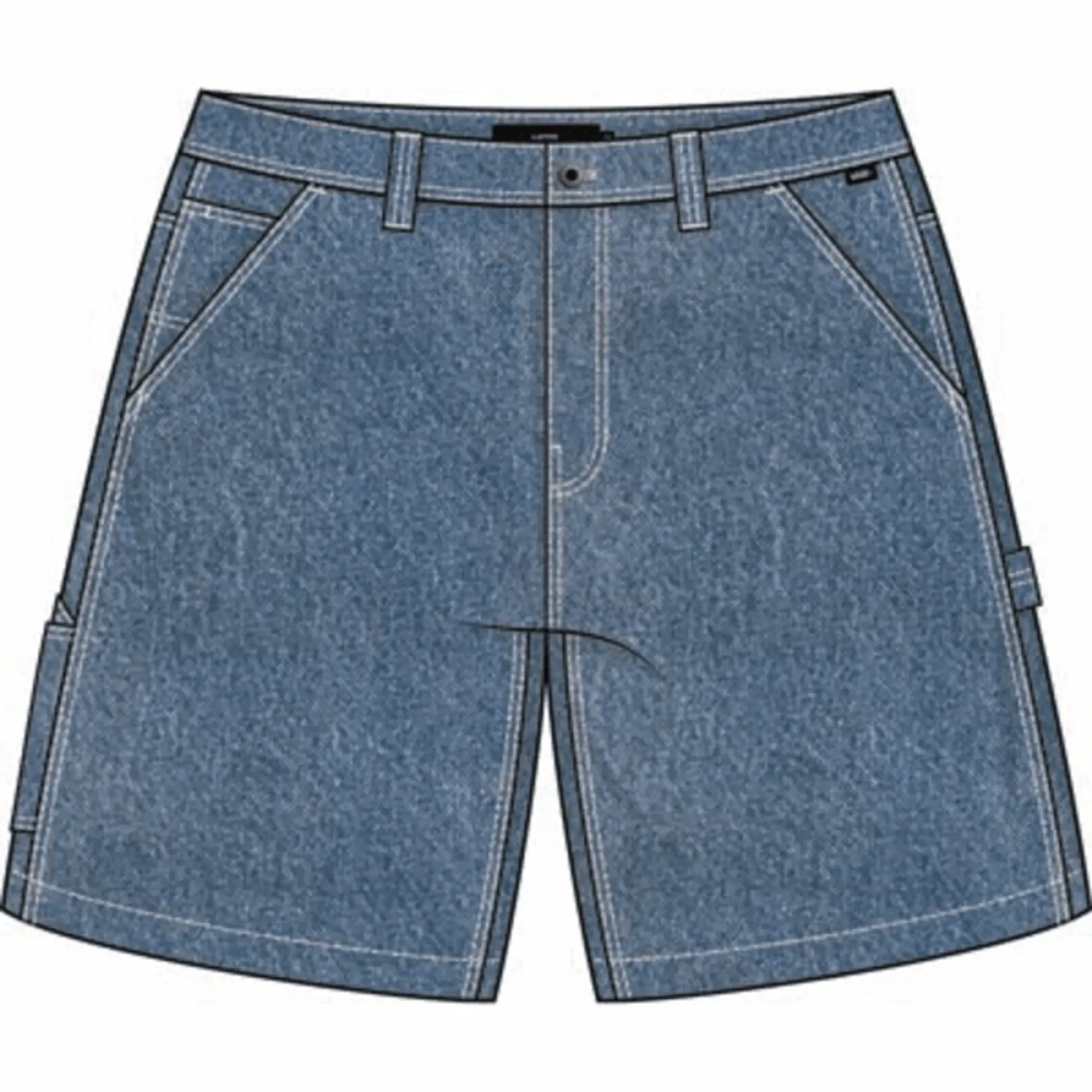 Vans - Drill Chore Loose Denim Shorts, Man, Blue