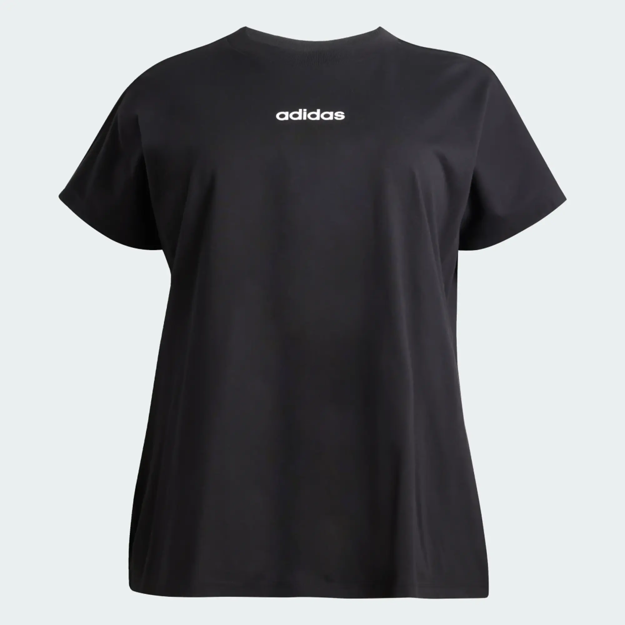 adidas Essentials Linear Cotton T-Shirt (Plus Size)