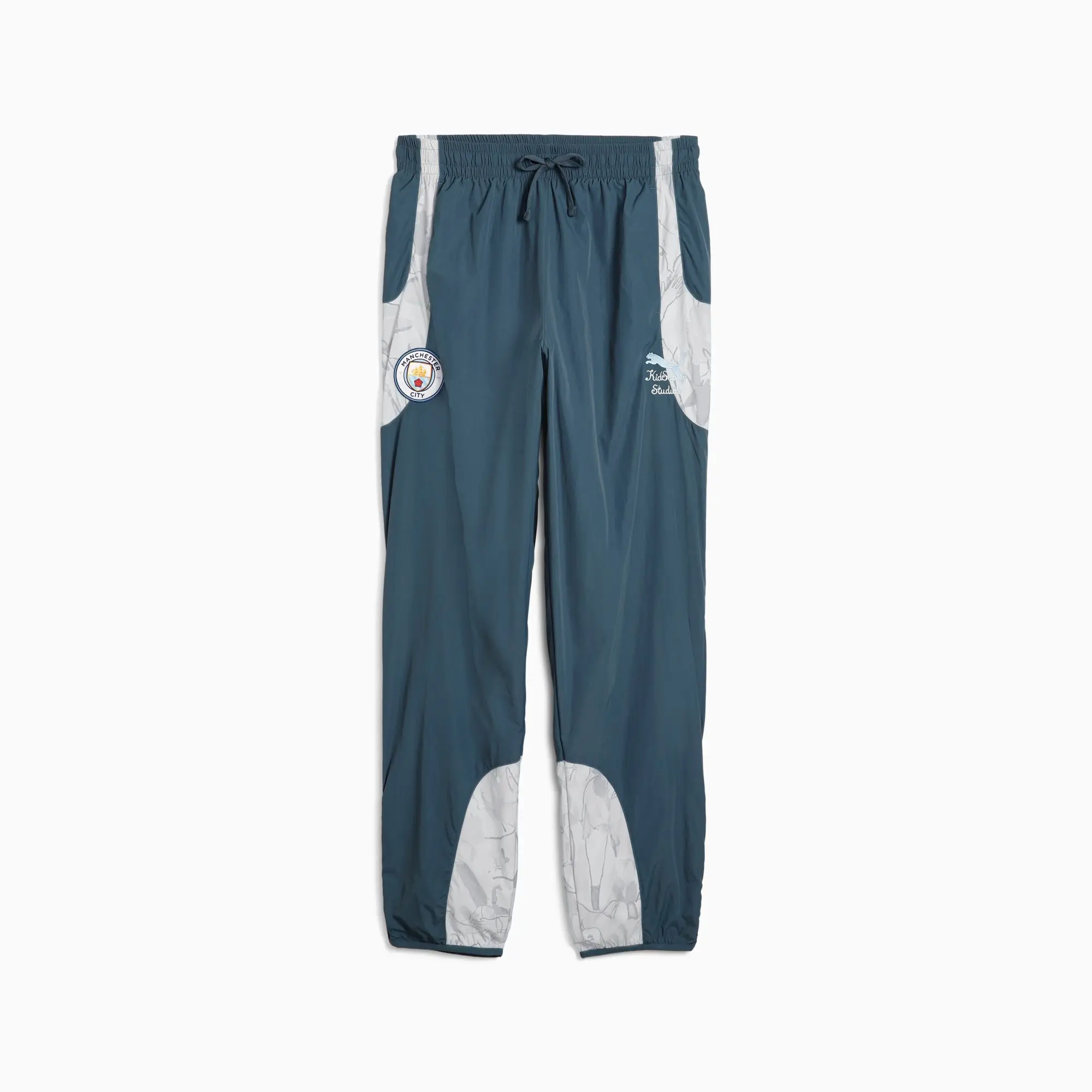 PUMA Kid Super x Manchester City Travel Pants Men, Grey Skies/Frosted Dew, size 3XL