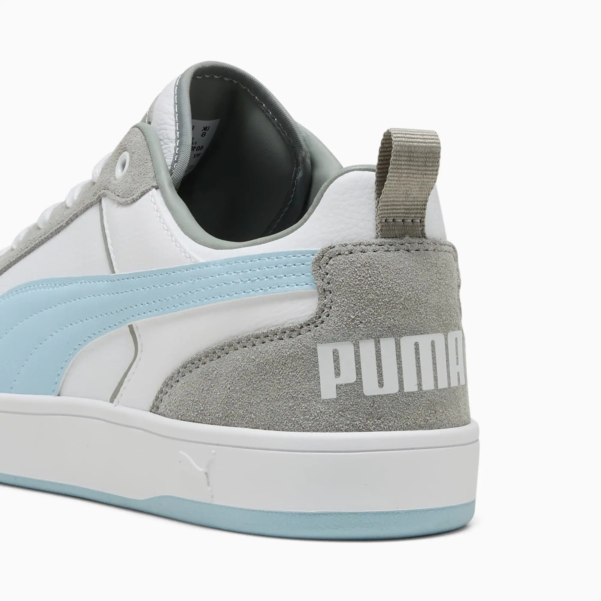 PUMA Dribble Sd Sneakers, White/Silver Sky/Feather Grey, size 10