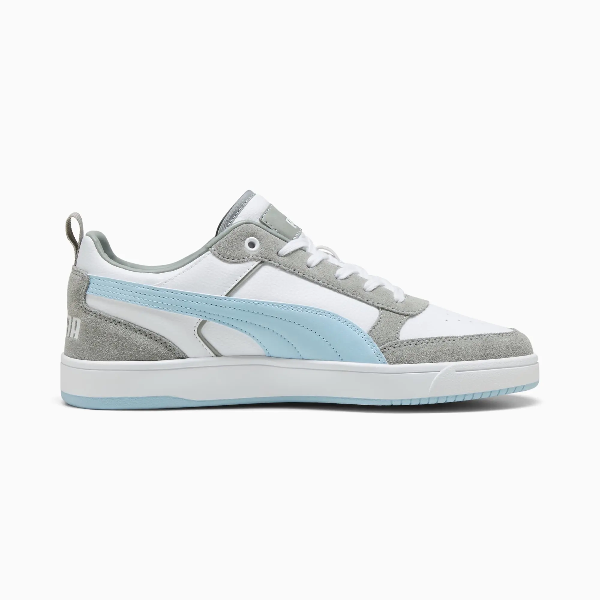 PUMA Dribble Sd Sneakers, White/Silver Sky/Feather Grey, size 10