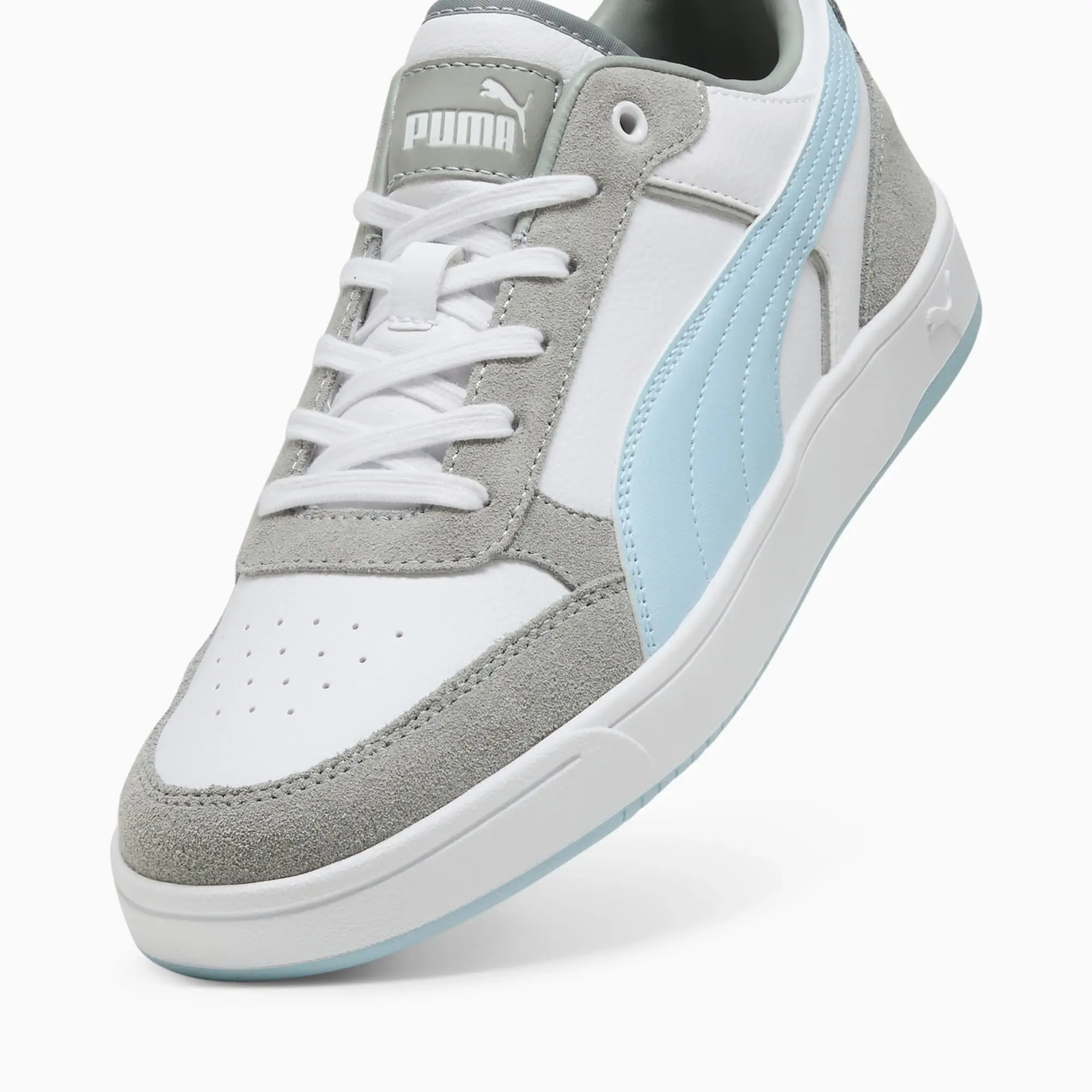PUMA Dribble Sd Sneakers, White/Silver Sky/Feather Grey, size 10