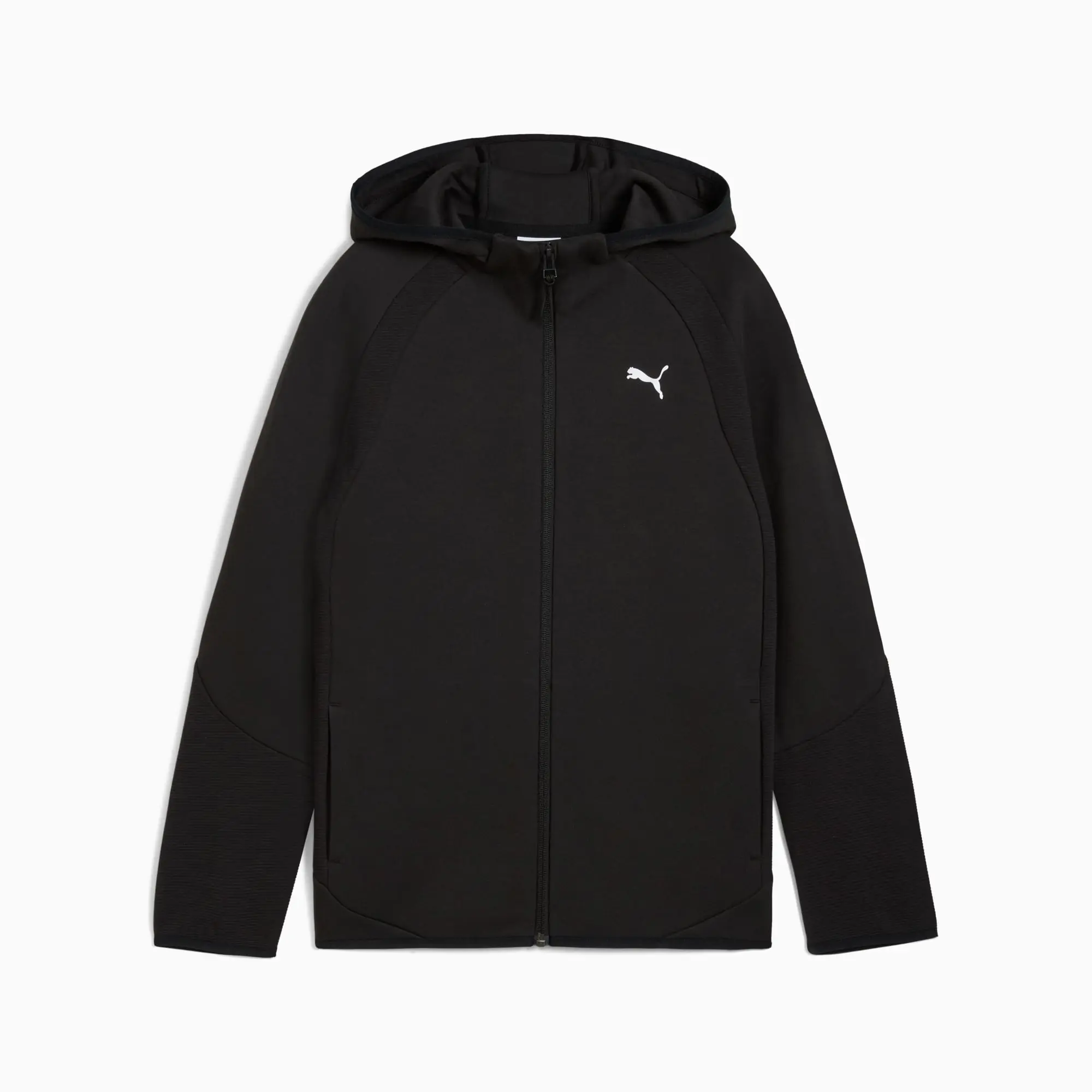 PUMA Evostripe Full-Zip Hoodie Youth, Black, size 11-12 Youth