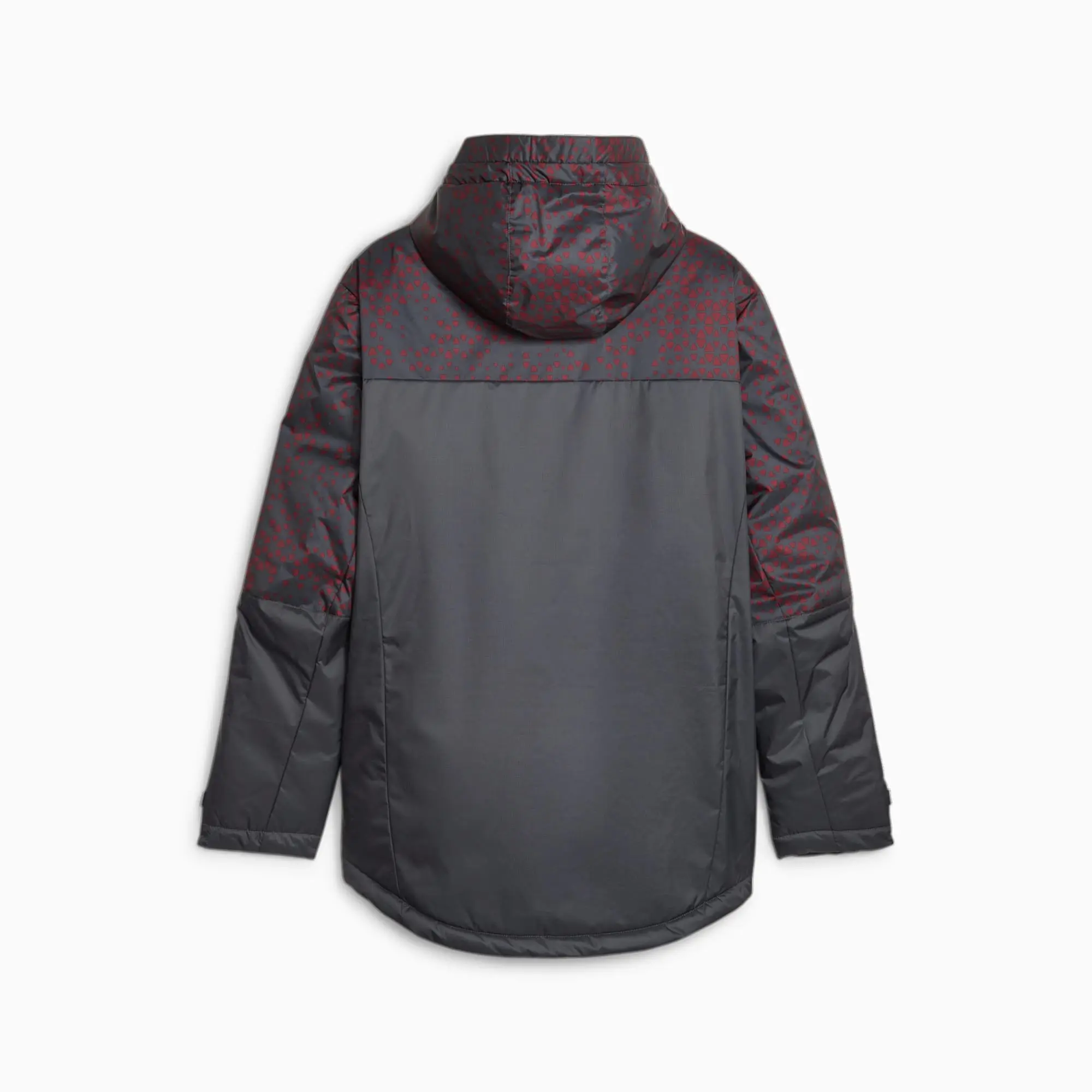 PUMA Manchester City Football Graphic Winter Jacket, Strongray/Aubergine, size 3XL