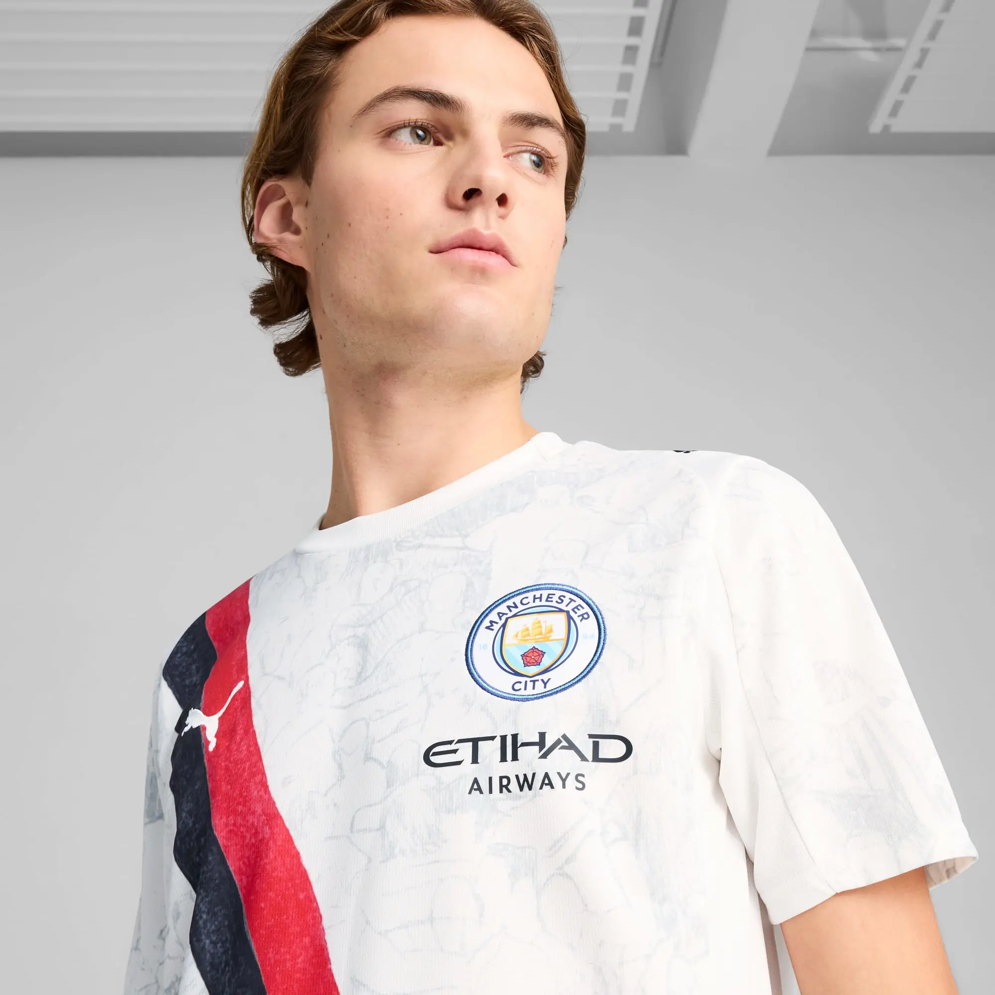 PUMA Kidsuper x Manchester City Jersey Men, White/Black, size 3XL