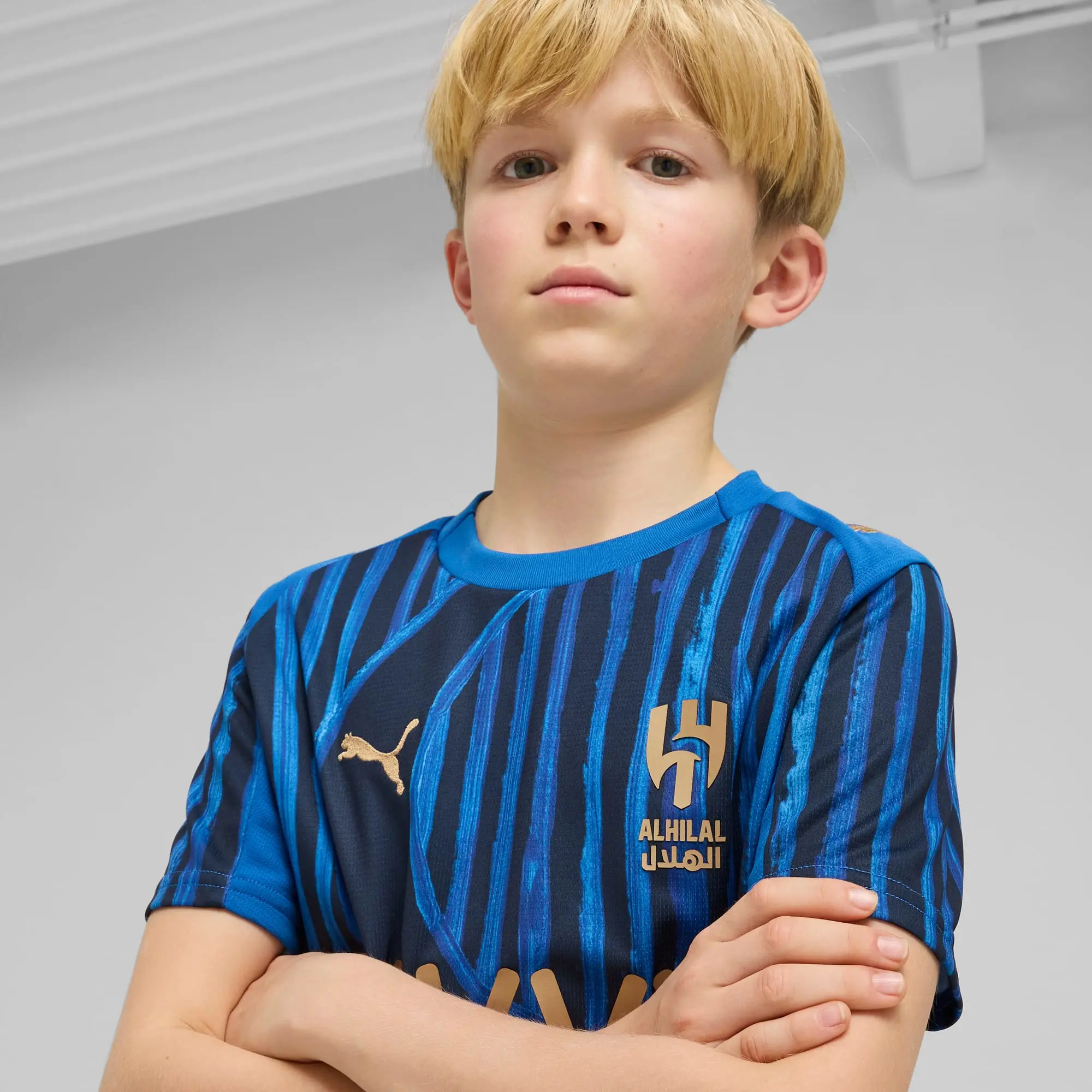 PUMA Kidsuper x Al-Hilal Sfc Jersey Youth, Dark Blue, size 11-12 Youth