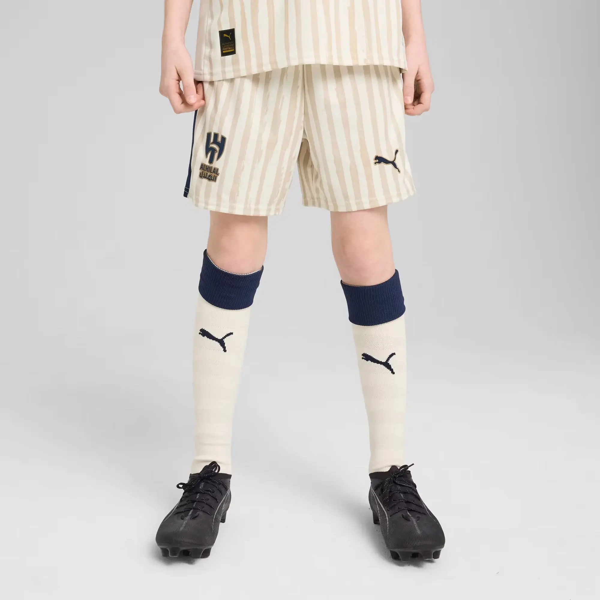 PUMA Kid Super x Al-Hilal Sfc Shorts Youth, Dark Blue, size 11-12 Youth