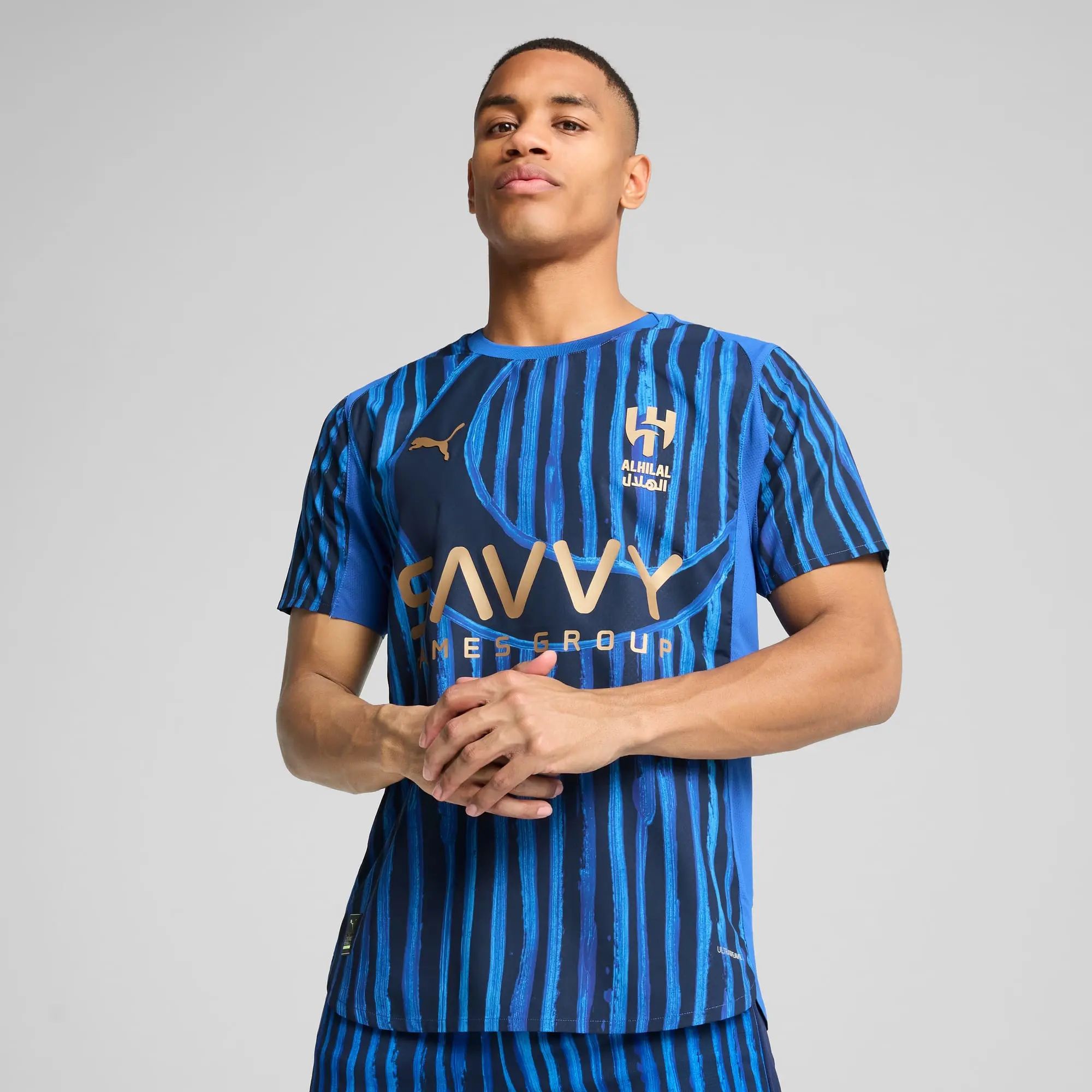 PUMA Kidsuper x Al-Hilal Sfc Authentic Jersey Men, Dark Blue, size 3XL